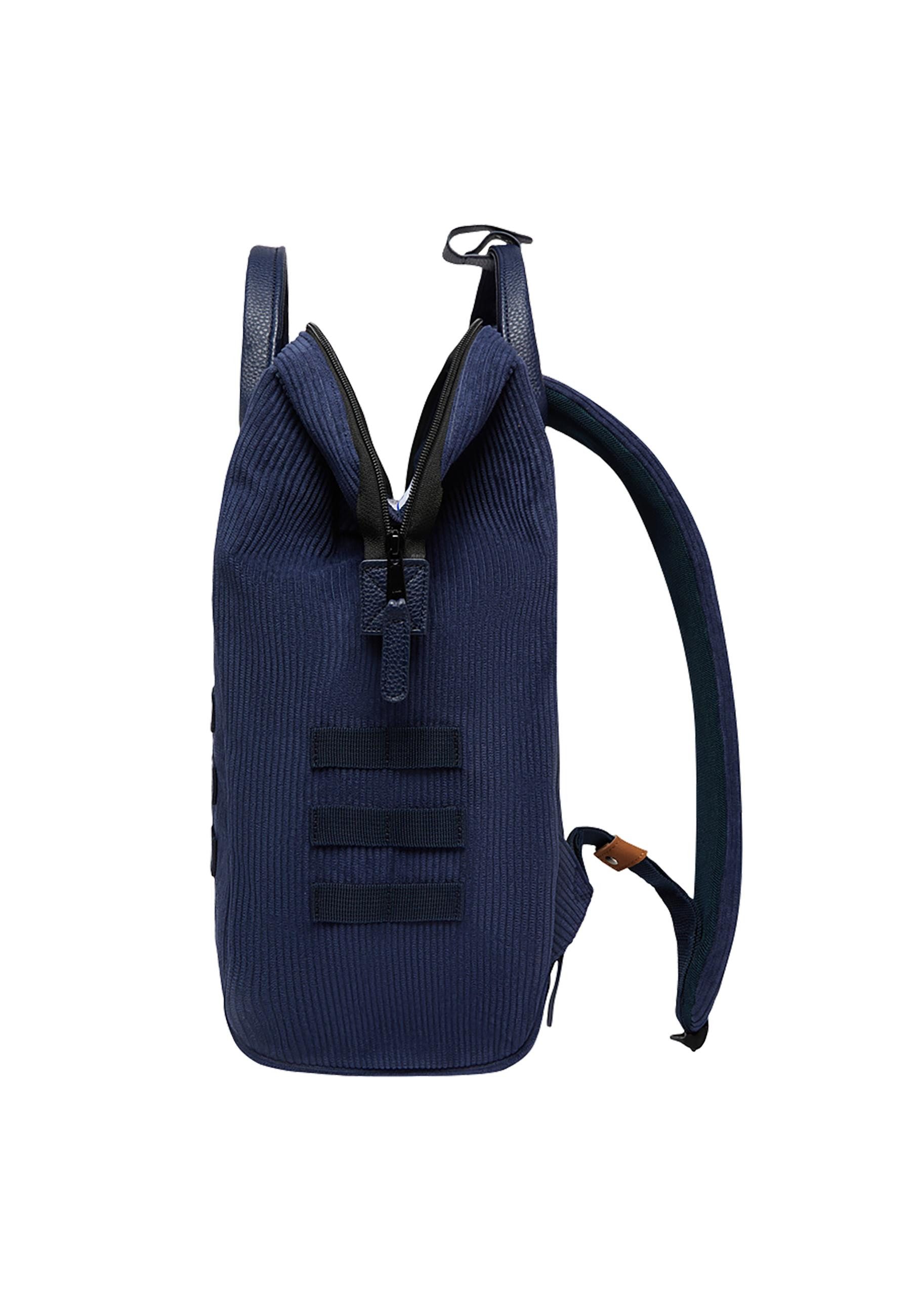 CABAIA Tagesrucksack Adventurer M Cord Recycled (3-tlg), Cord-Rucksack mit austauschbaren Vordertaschen