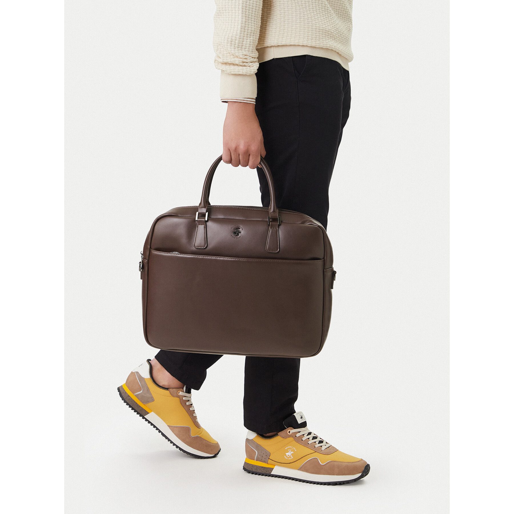 BEVERLY HILLS POLO CLUB Laptoptasche Beverly Hills Polo Club Herren-Laptoptasche in Braun