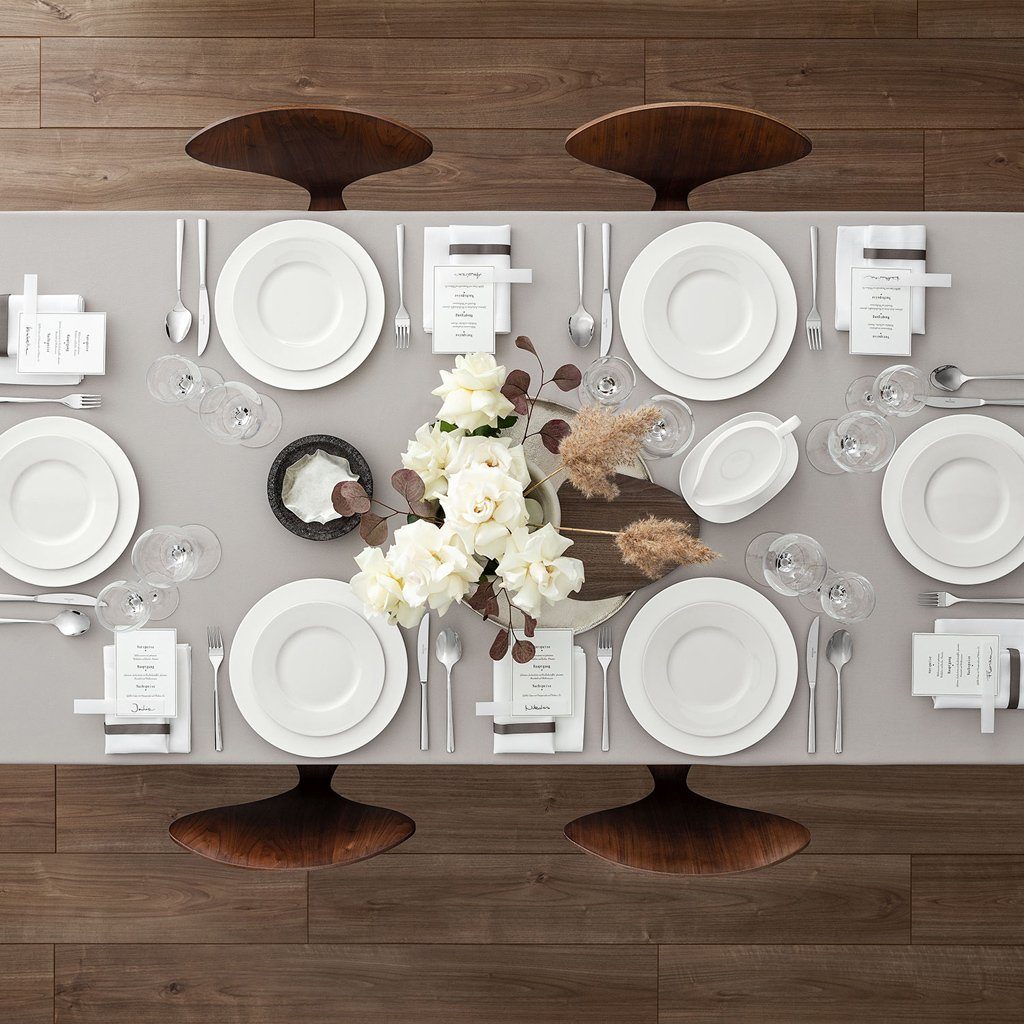 Villeroy & Boch Speiseteller Royal Speiseteller 29 cm, (1 St), Premium Bone Porcelain, 1 Stck, mikrowellensicher,spülmaschinenfest, M