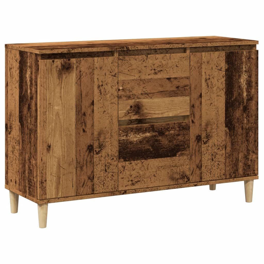 vidaXL Sideboard NA Sideboard Anrichte Schrank Lowboard Altholz-Optik 102x35x70 cm Span