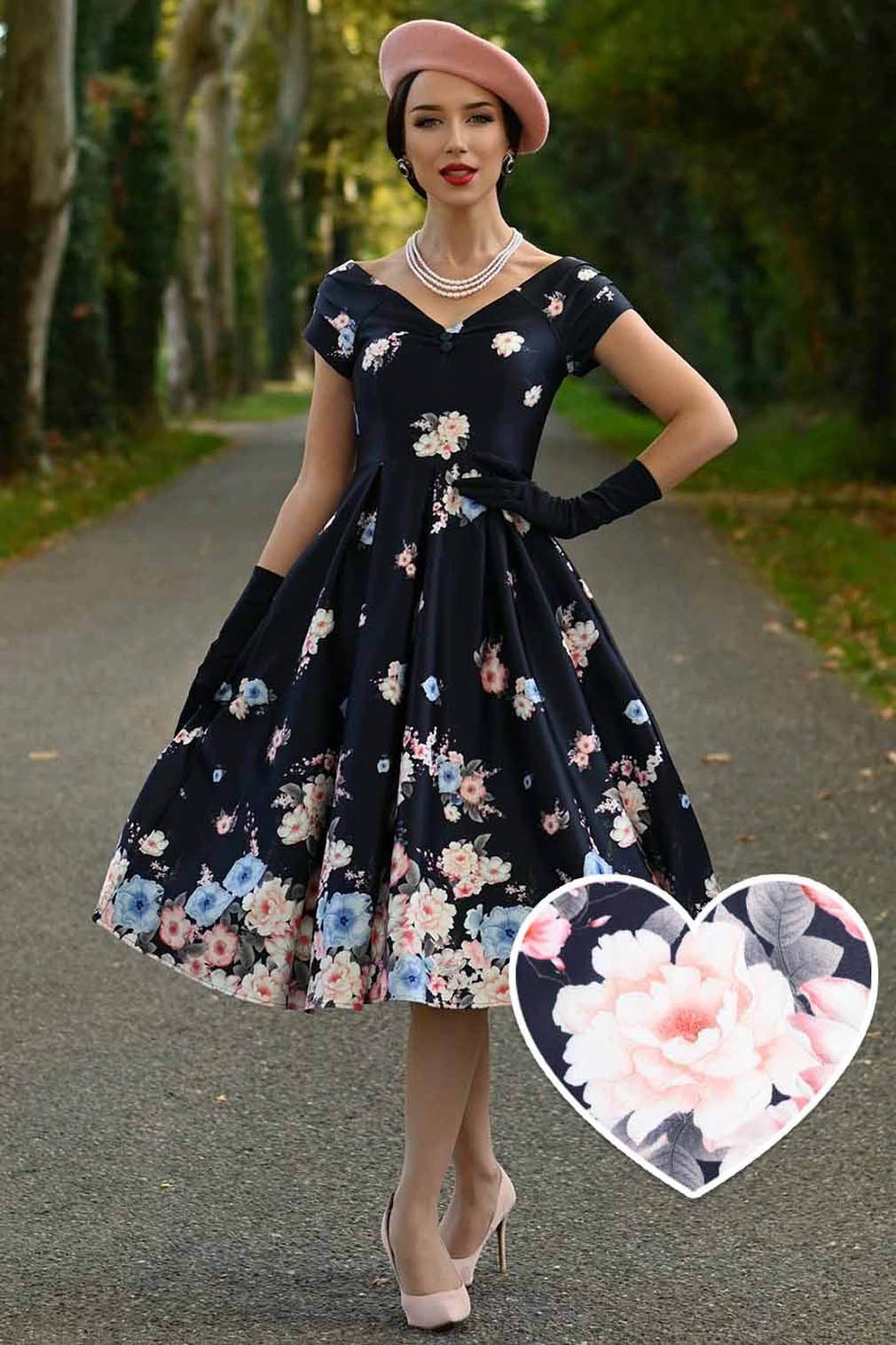 Dolly and Dotty A-Linien-Kleid Lily Navy günstig online kaufen