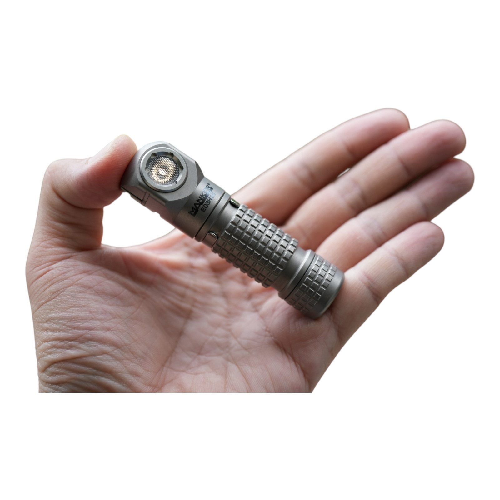 Manker LED Stirnlampe E03H III NW TI stonewashed 14500 / AA-Stirnlampe 800 Lumen (1-St)