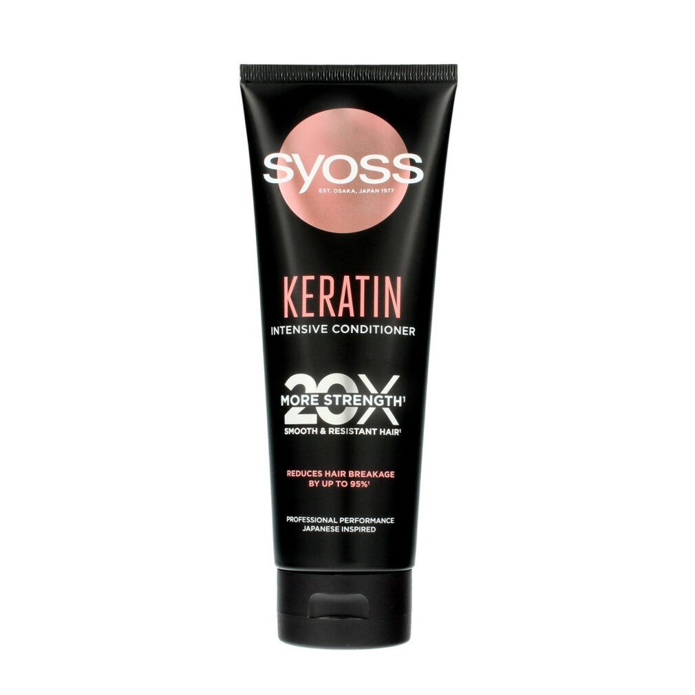 Schwarzkopf Haarshampoo SYOSS Keratin Intensiv-Spülung zur Kräftigung von brüchigem Haar 250ml