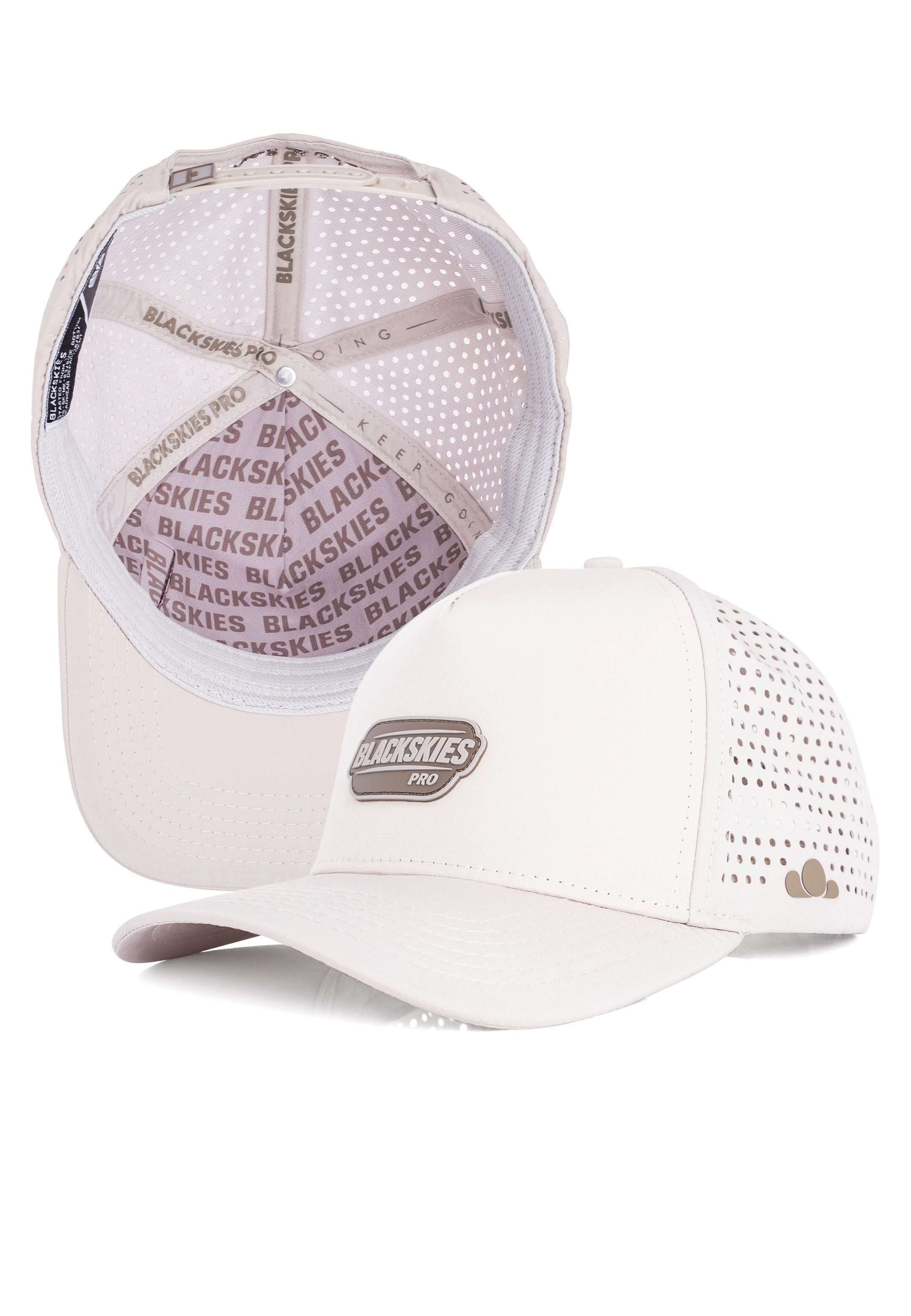 Blackskies Baseball Cap Pro Flow Sports Performance Cap Taupe