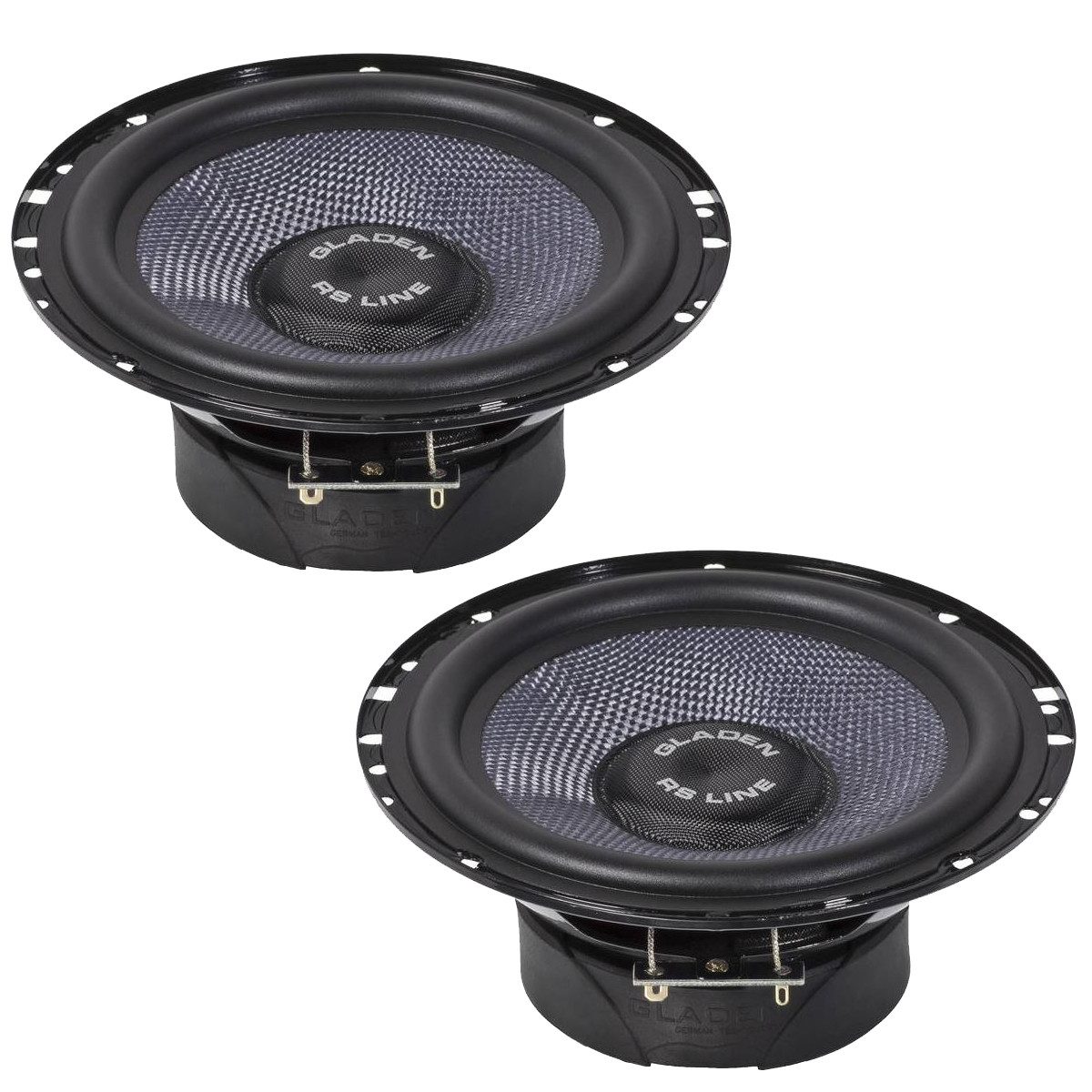 Gladen GA-165RS-3-G2 16,5cm Tiefmitteltöner Paar Auto-Lautsprecher (100 W)
