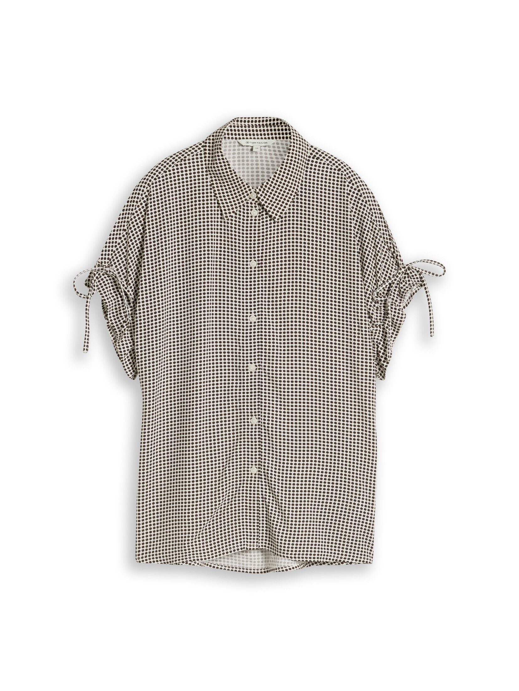 TOM TAILOR Kurzarmbluse Blusen & Shirts Loose Fit Bluse mit Schleifen