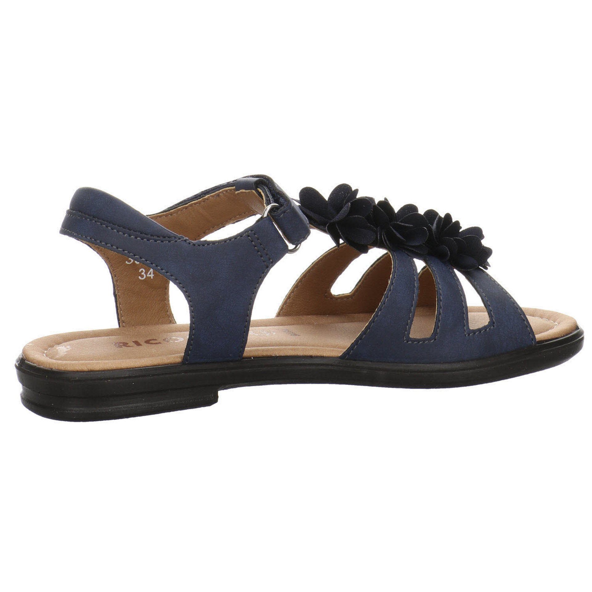 Sandale Mädchen Synthetik Sandalen Sandale Aurora blau-mittel Schuhe Ricosta