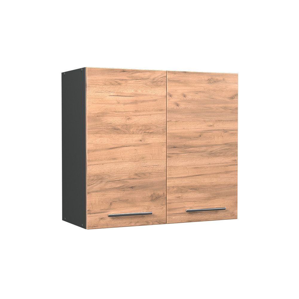 Vicco Hängeschrank Fame-Line, Goldkraft Eiche/Anthrazit, 80 cm (1-St)