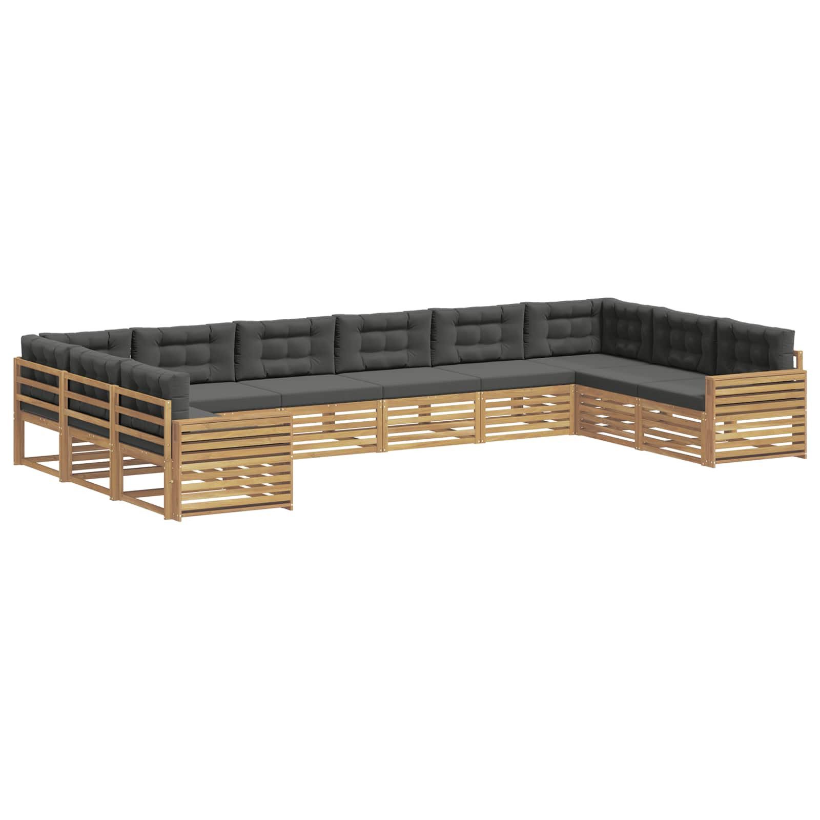 vidaXL Gartensofa Sofagarnituren 10 Stk., 10 Teile