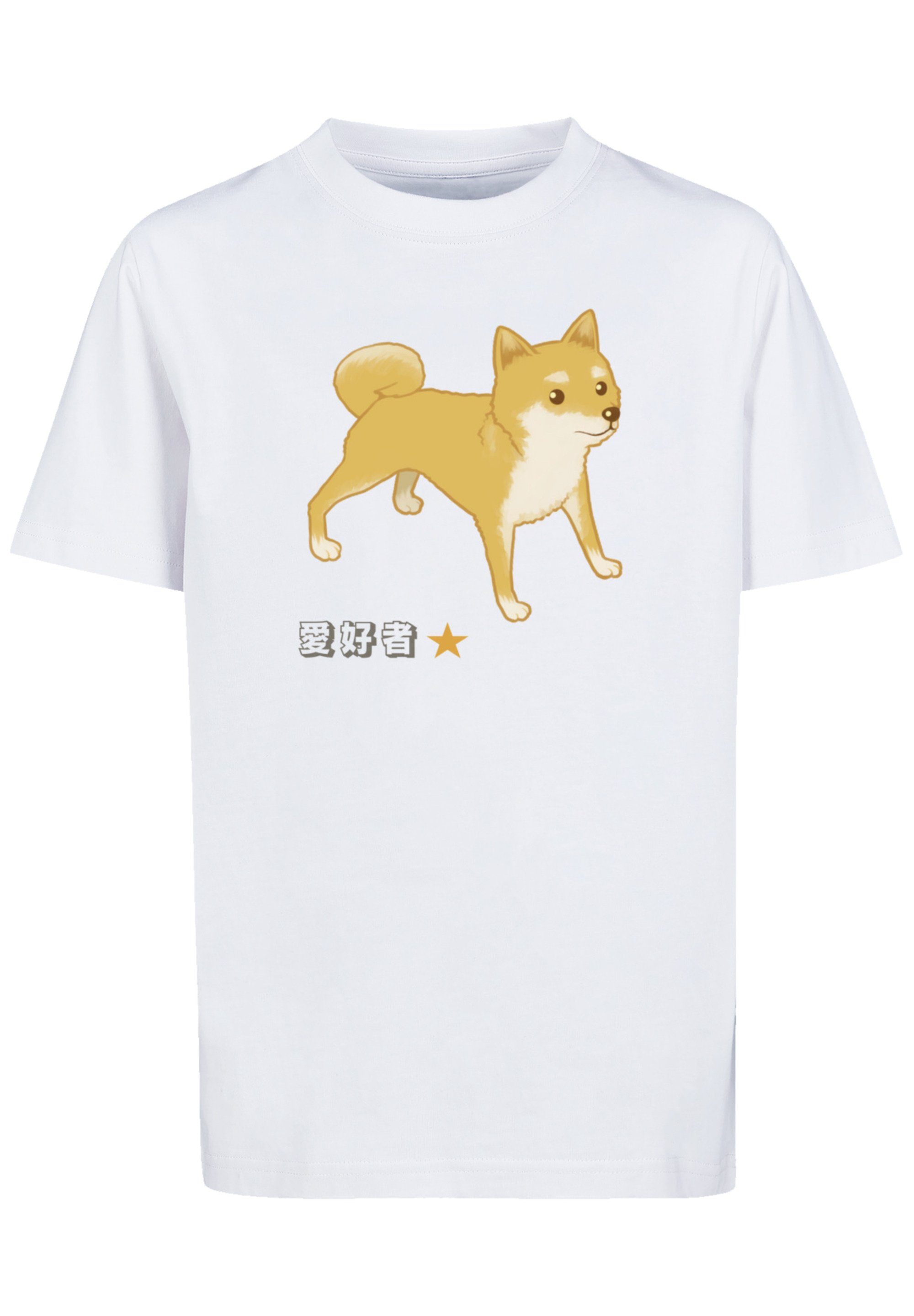 Print Hund Shiba weiß F4NT4STIC T-Shirt Inu