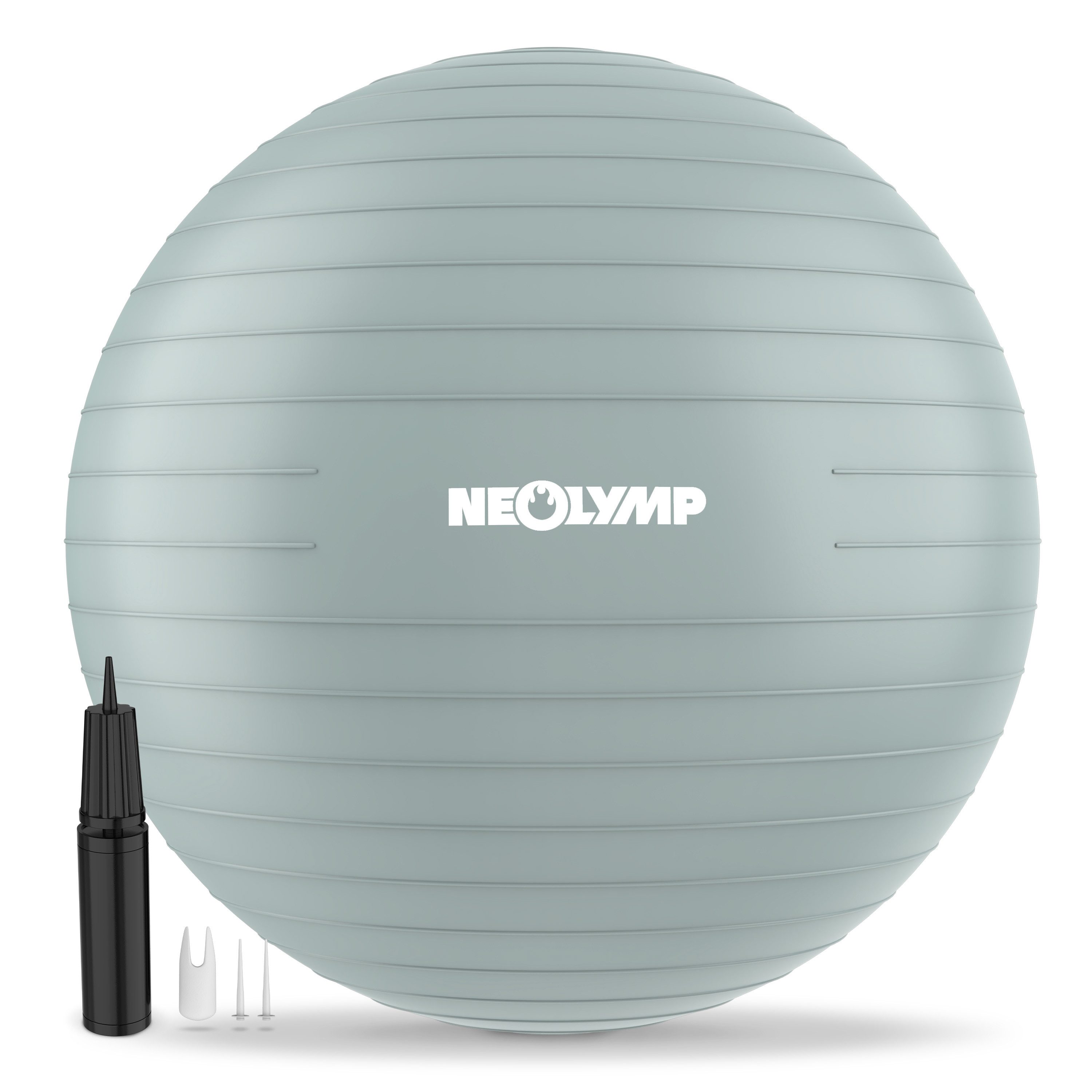 NEOLYMP Gymnastikball Sitzball Büro ergonomisch in 3 Größen S/M/L - bis 300 kg belastbar (Yoga Ball für Homeoffice, Core Training & Balance), Pilates Ball rutschfest & anti burst - Pezziball, Schwangerschaftsball