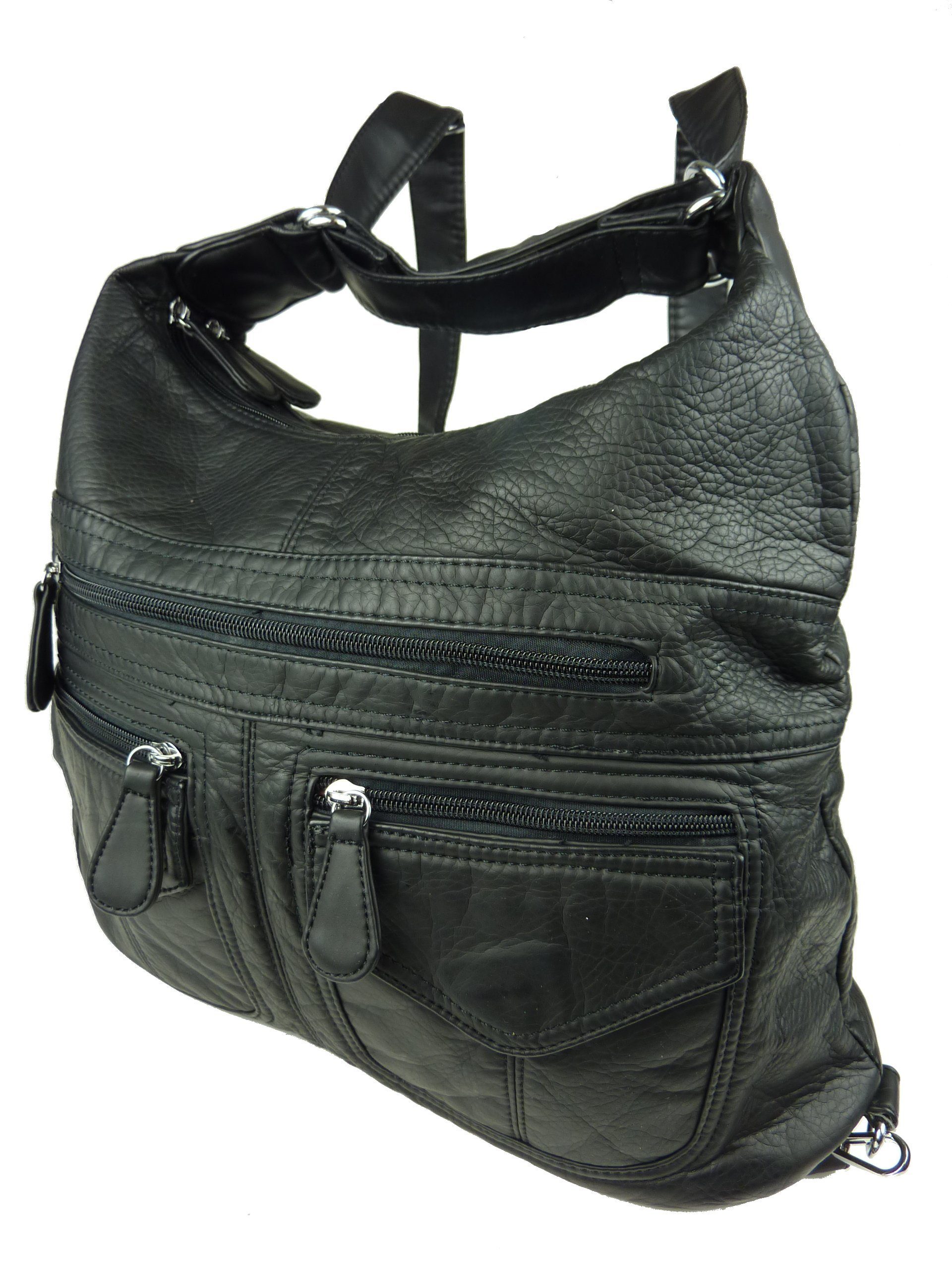Taschen4life Schultertasche Rucksacktasche AK3435 Multifunktionstasche Schultertasche, Rucksack