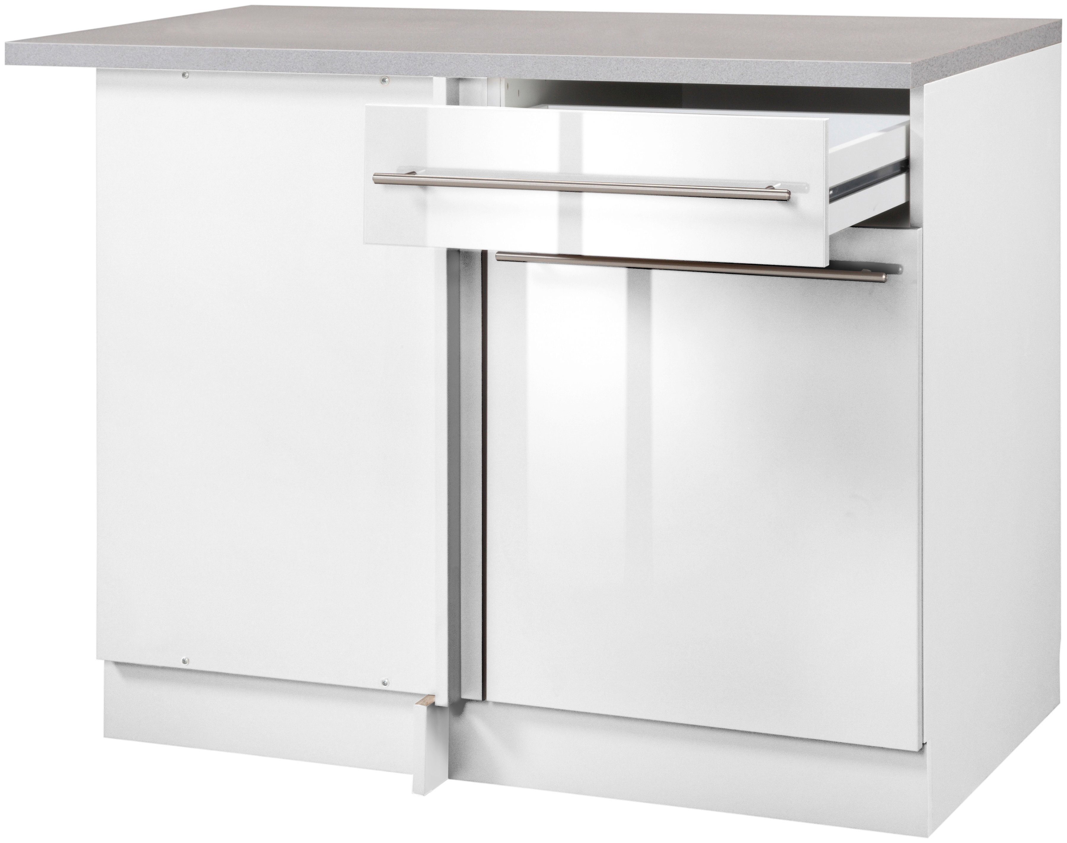 wiho Küchen Eckunterschrank "Chicago", 110 cm breit, für eine optimale Raum günstig online kaufen