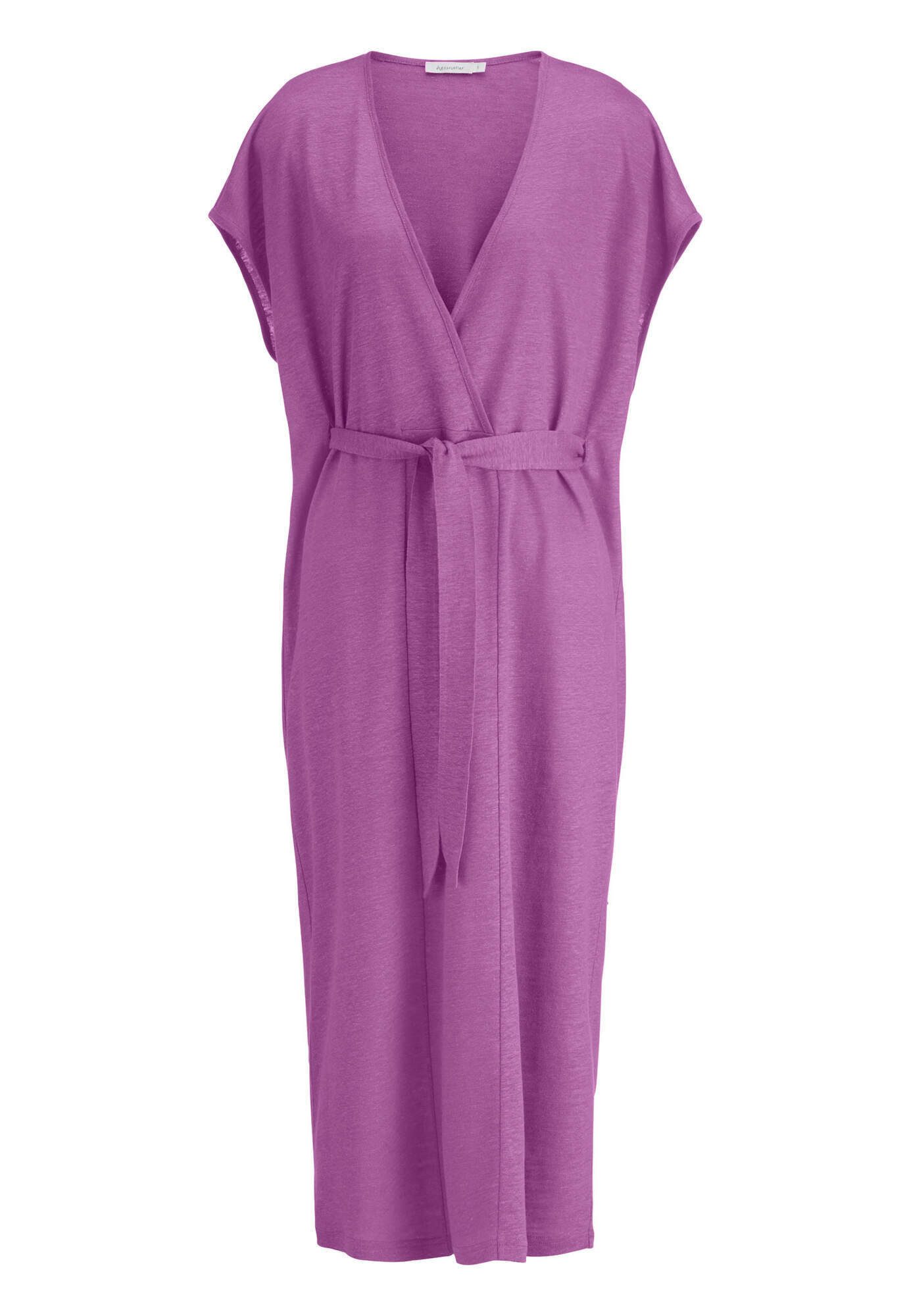 Jerseykleid Midi Relaxed aus reinem Leinen