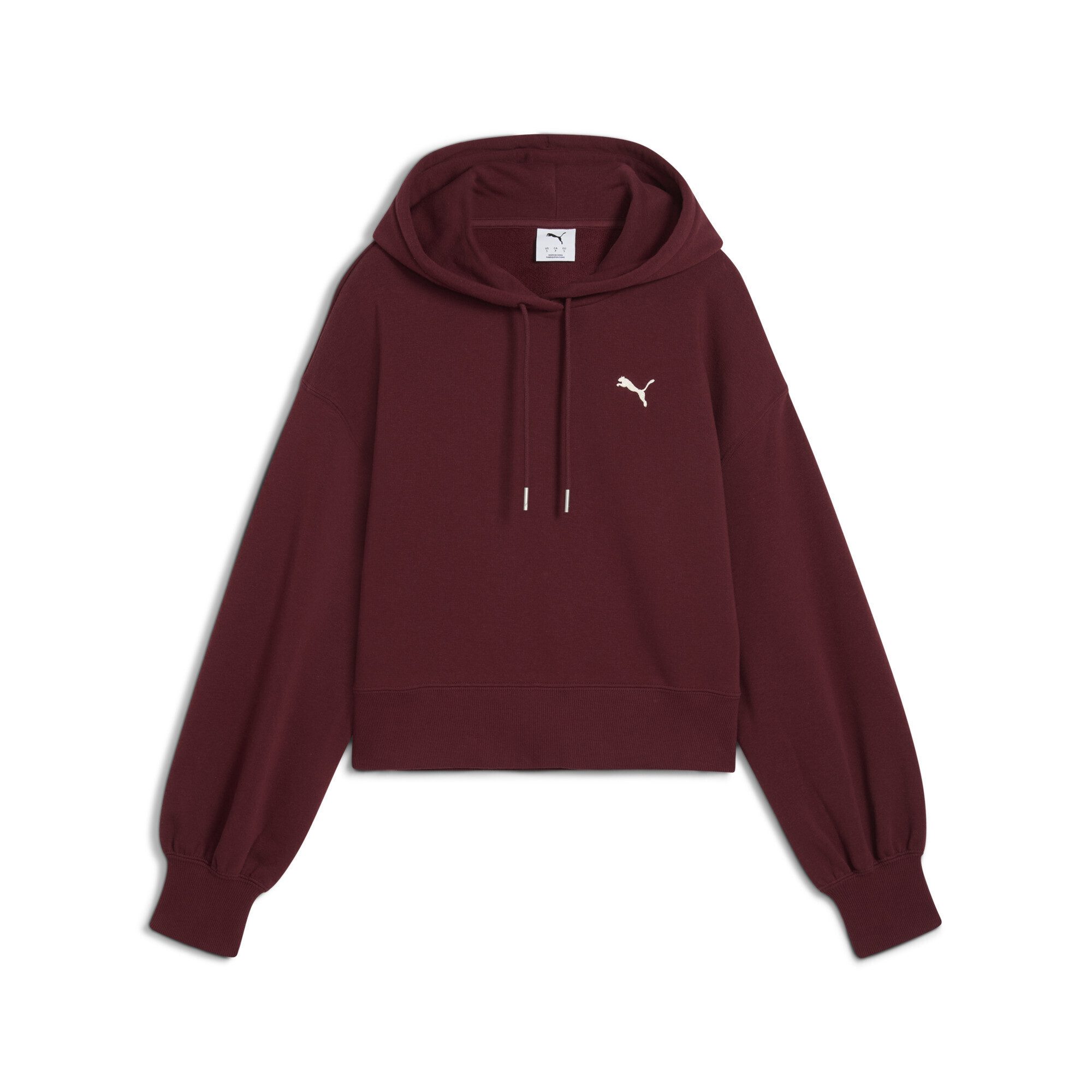 PUMA Hoodie WARDROBE ESS Kurzer Relaxed Fit Hoodie Damen günstig online kaufen