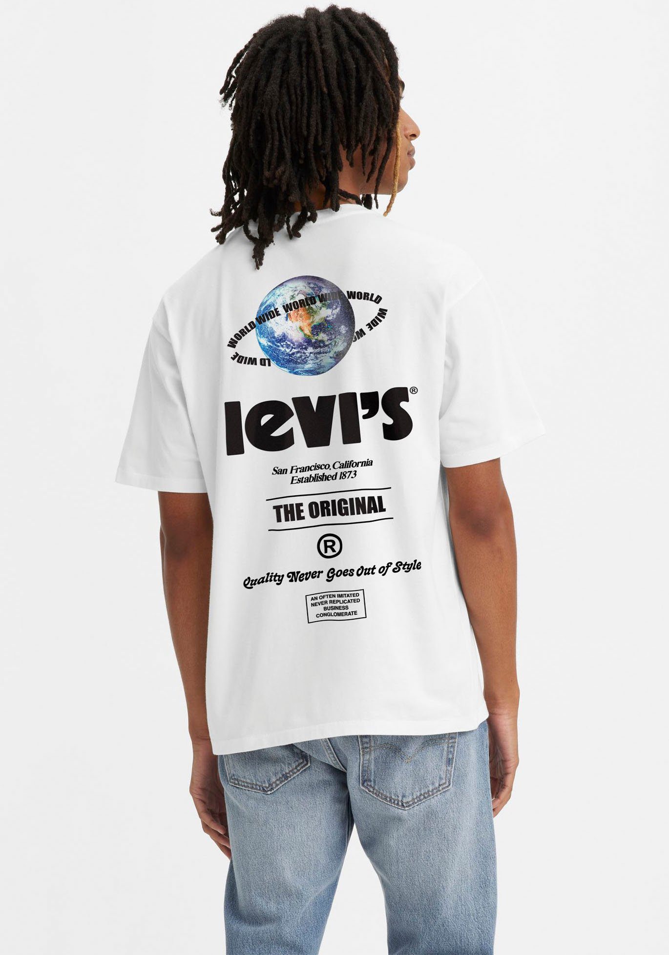 weiß TEE WIDE KA VINTAGE GRAPHIC FIT WORLD T-Shirt Levi's®