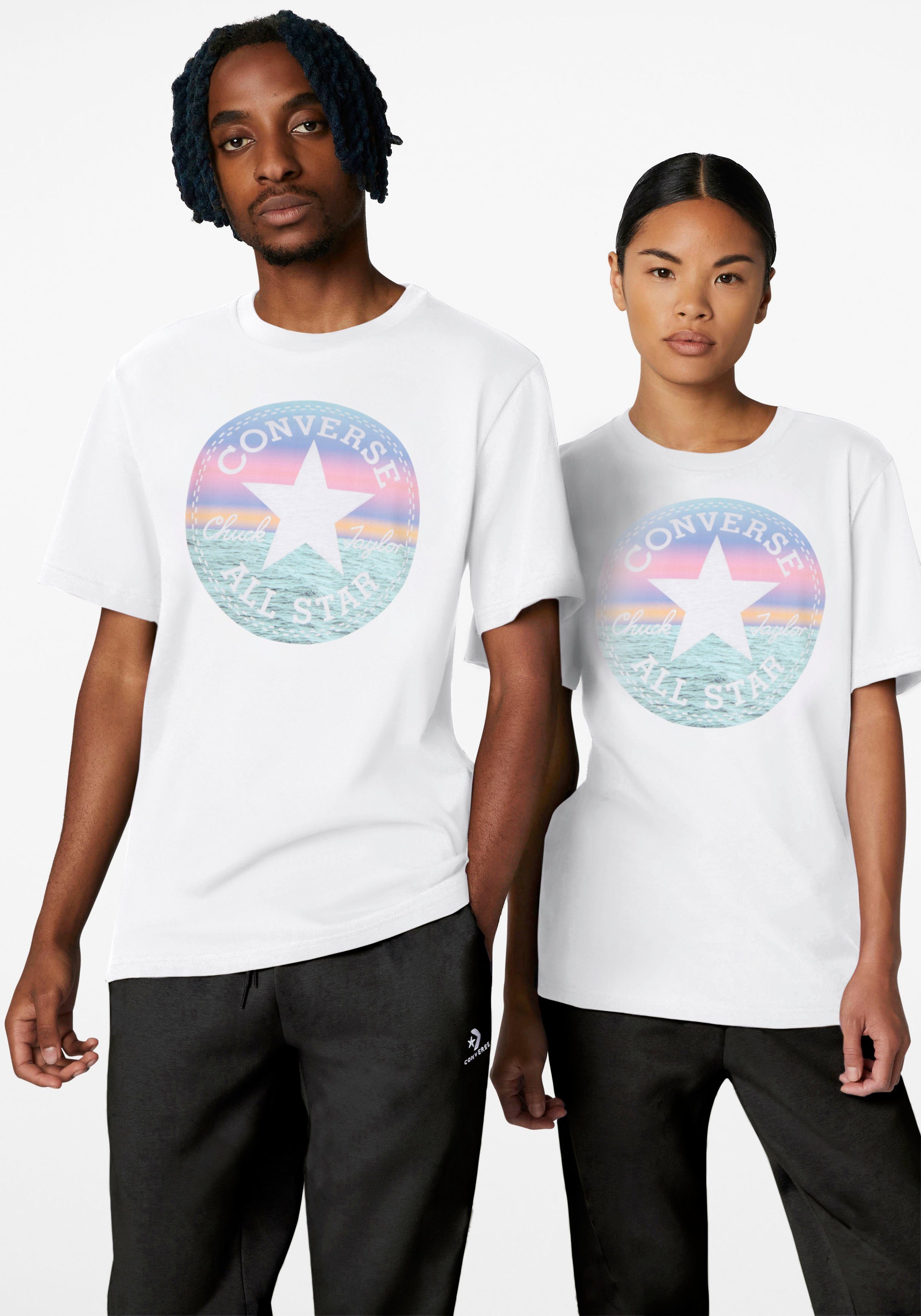 Converse T-Shirt GO-TO COASTAL ALL STAR T-SHIRT weiß