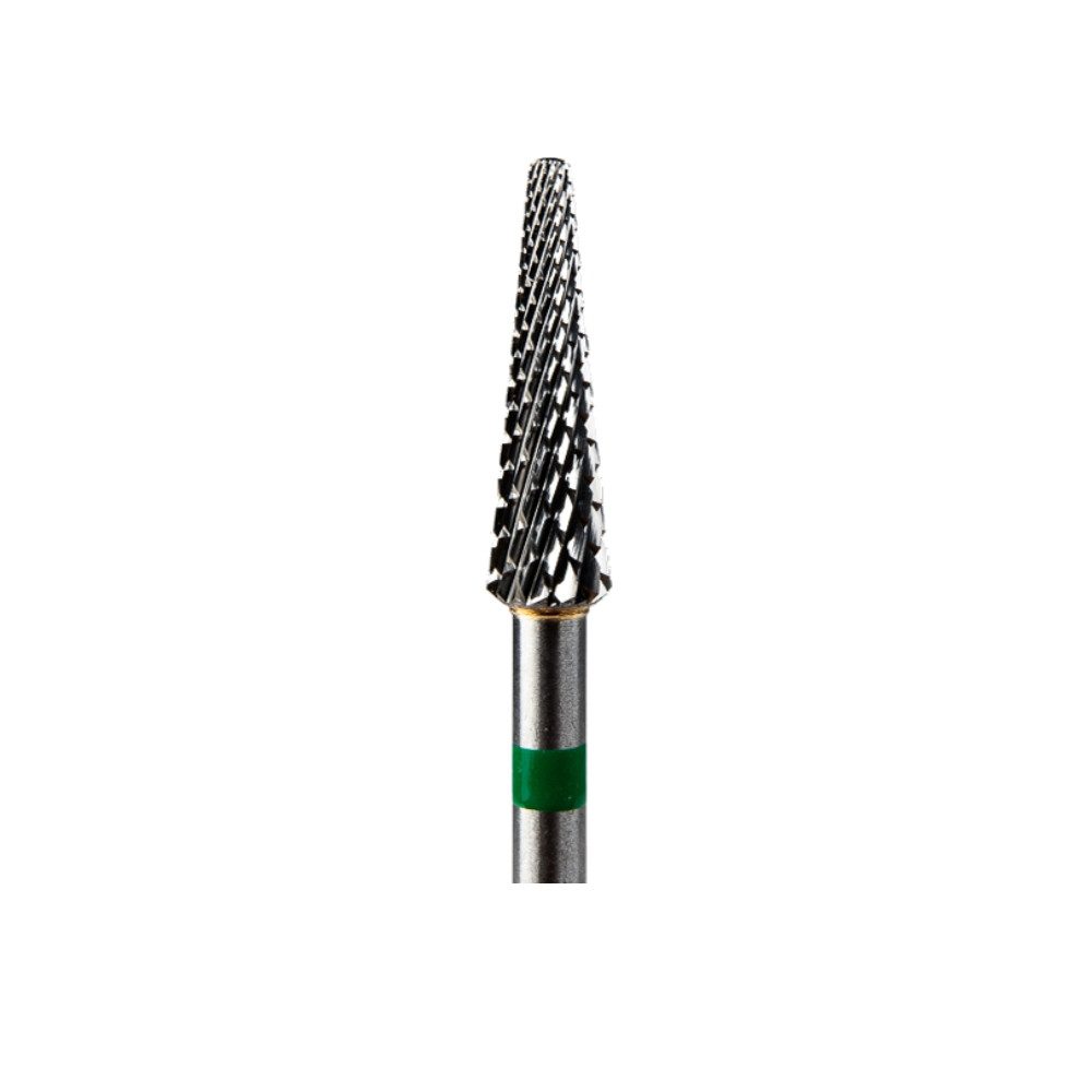 GTM Beauty Nageldesign Zubehör GTM Beauty Hartmetallfräser Kegel Grob (grüner Ring) ø3,5 mm