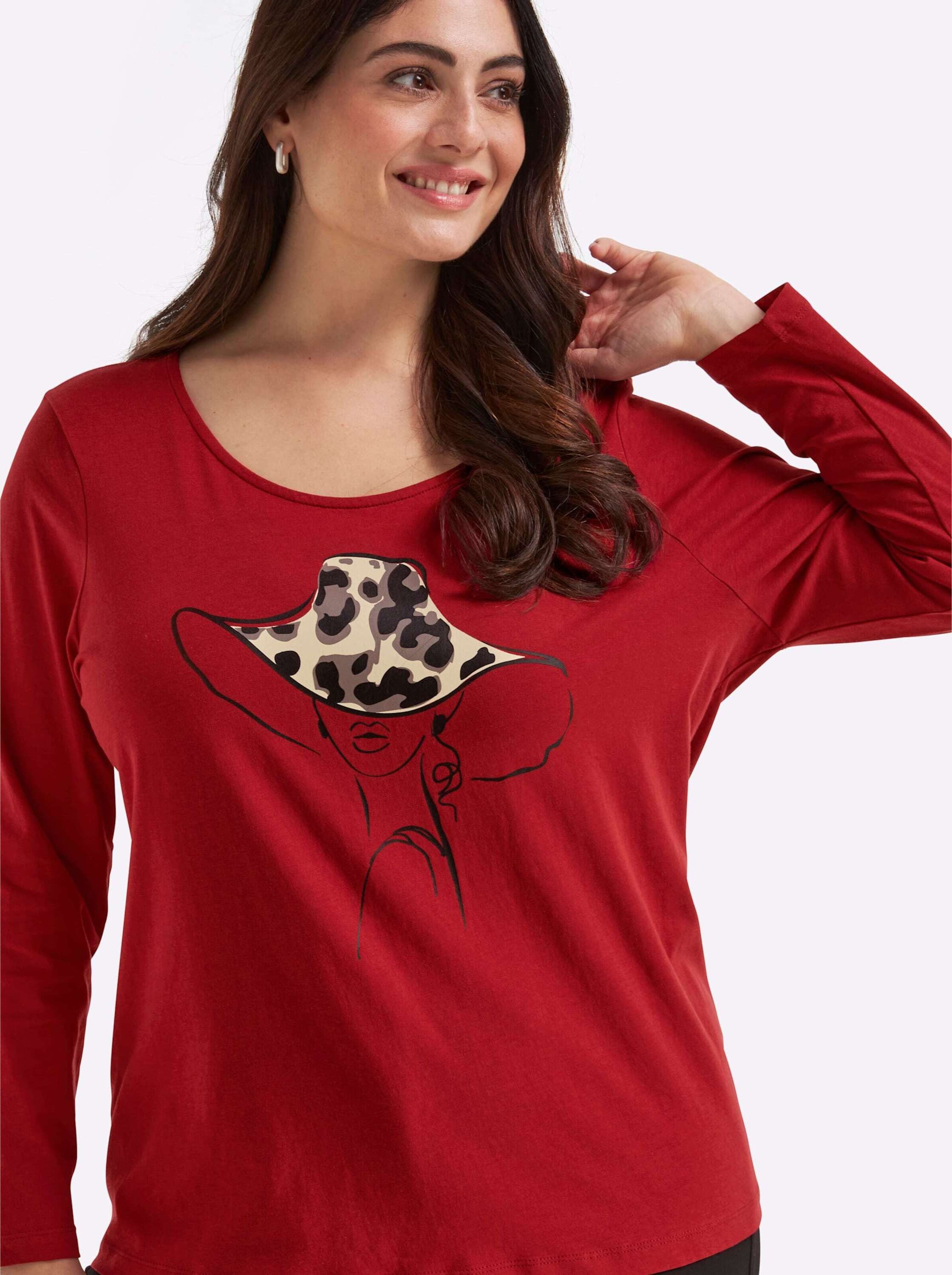 Sieh an! T-Shirt Langarm-Shirt Langarm