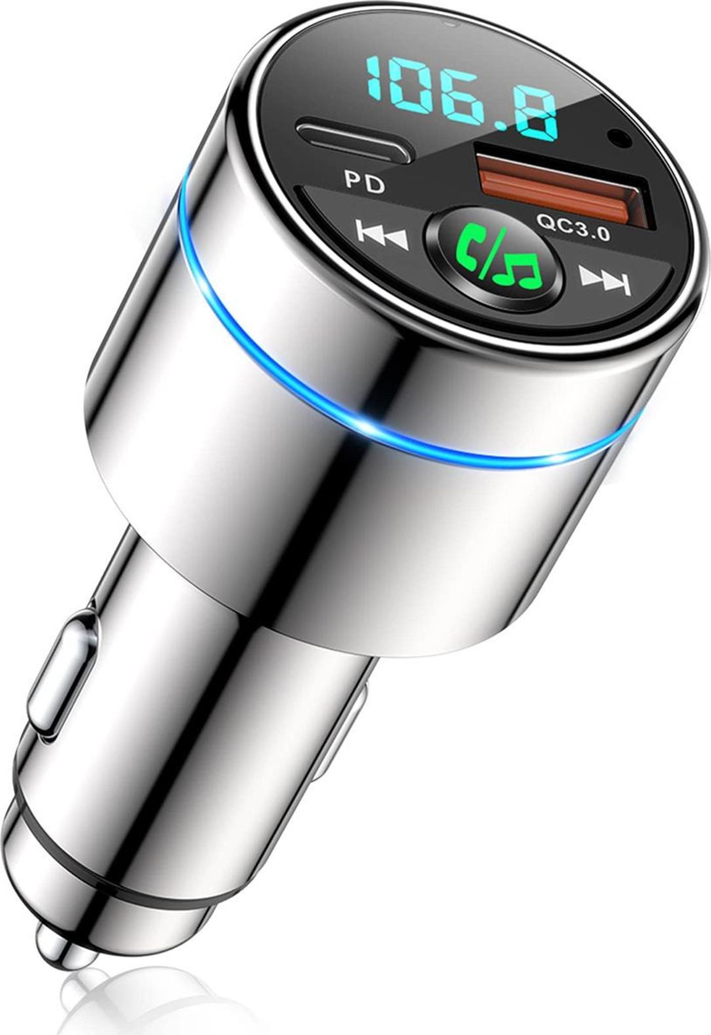 FELIXLEO FM Transmitter Auto Bluetooth 53 PD QC30 Schnellladegerät Dual USB Bluetooth Hi-Fi-Adapter