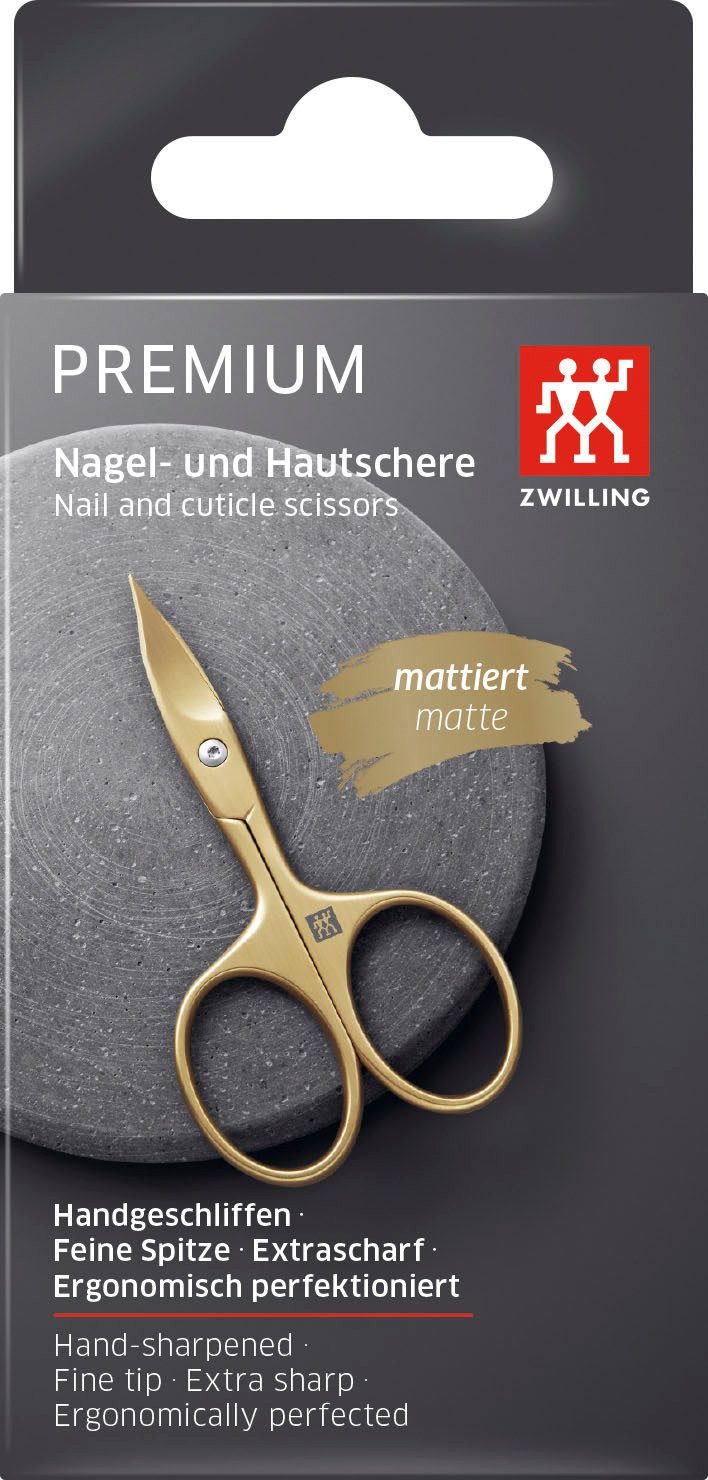 Zwilling Nagelschere PREMIUM GOLD, goldfarben mattiert