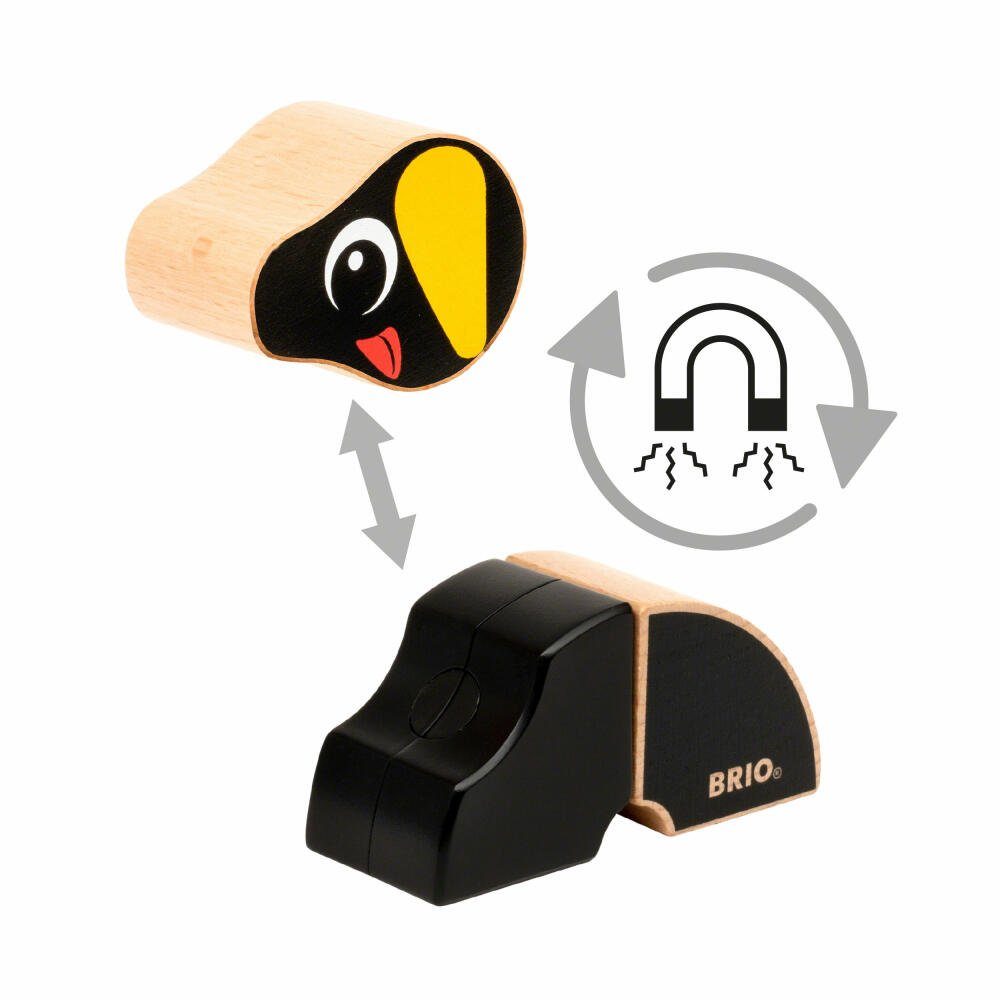 BRIO® Magnet-Tiere Hund und Katze 6-tlg. Magnetspielbausteine