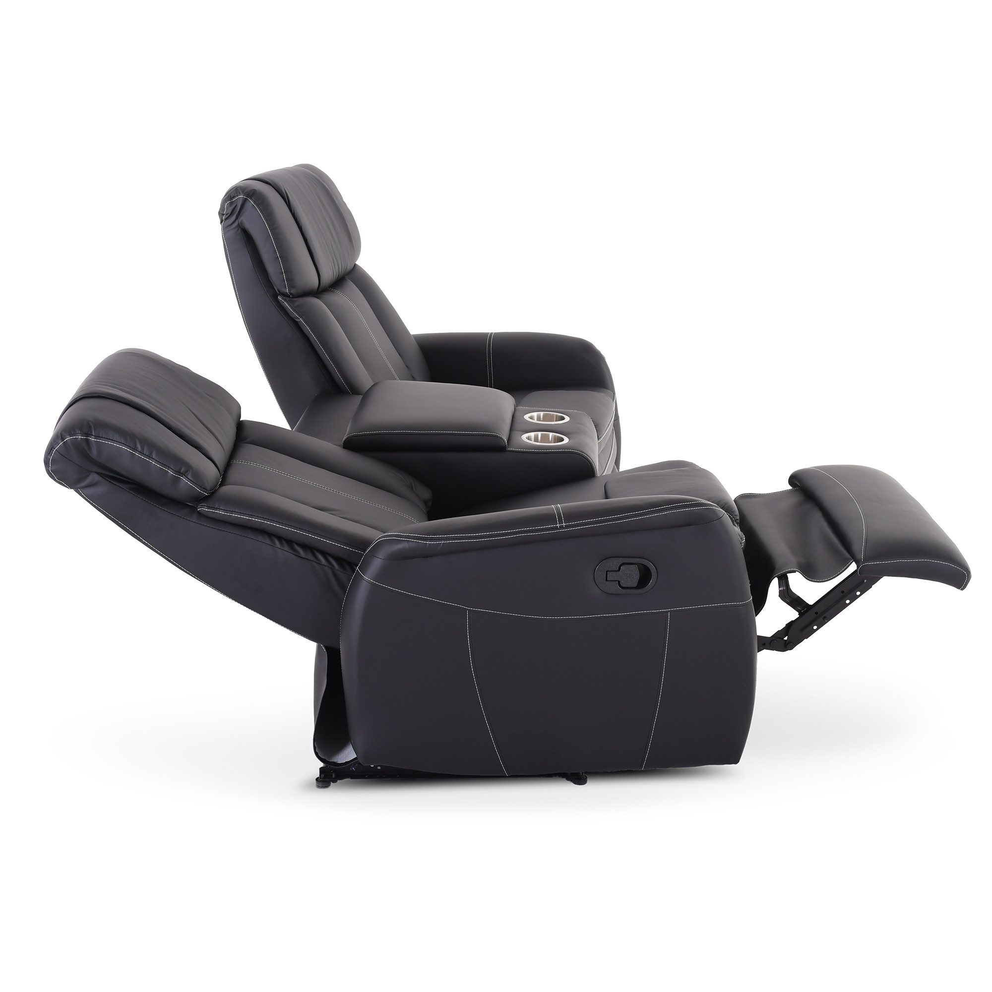 Raburg 2-Sitzer Kinosessel, 2er-Fernsehsessel mit Relaxfunktion, mechanisch, Maxx, mit Liegefunktion, für 2 Personen, Belastbarkeit je Sitzplatz 150 kg