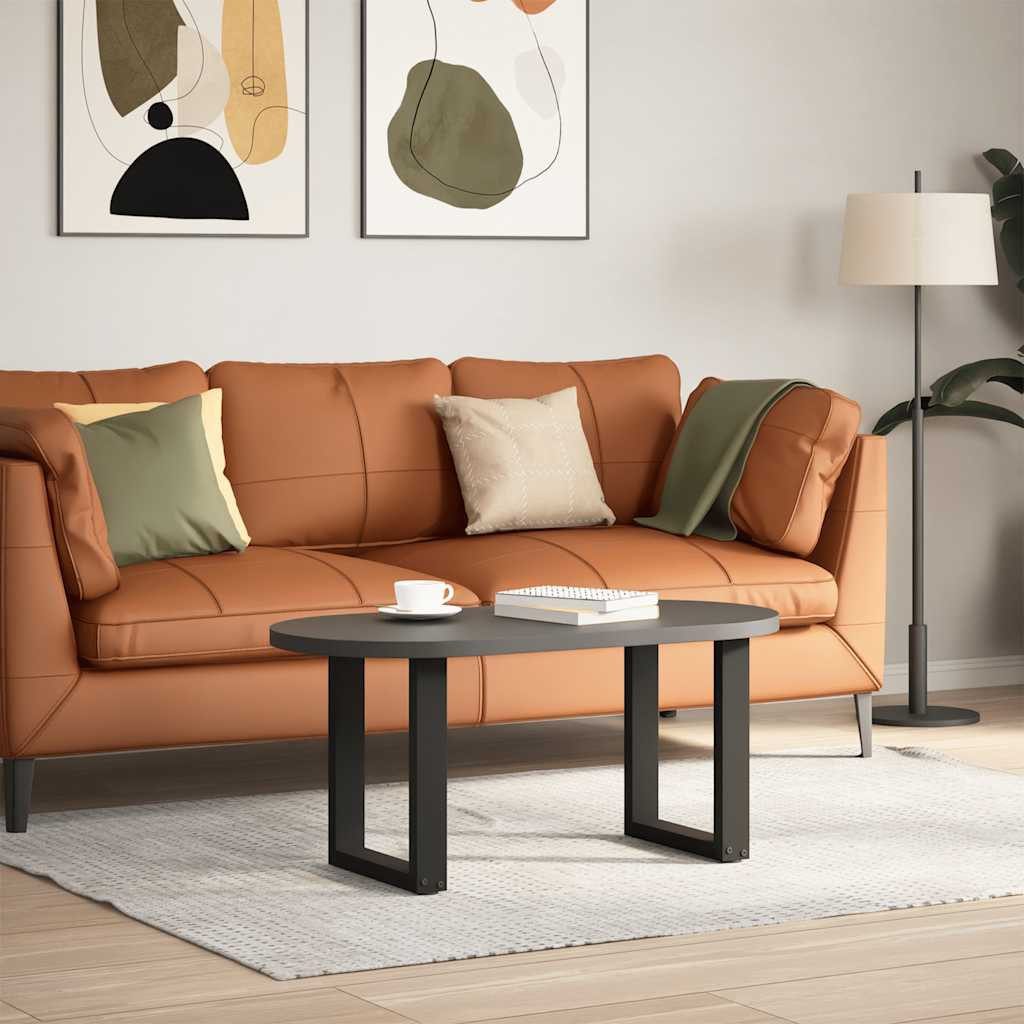 vidaXL Tischbein Couchtischbeine U-Form 2 Stk. Schwarz 28x(42-43) cm Stahl günstig online kaufen