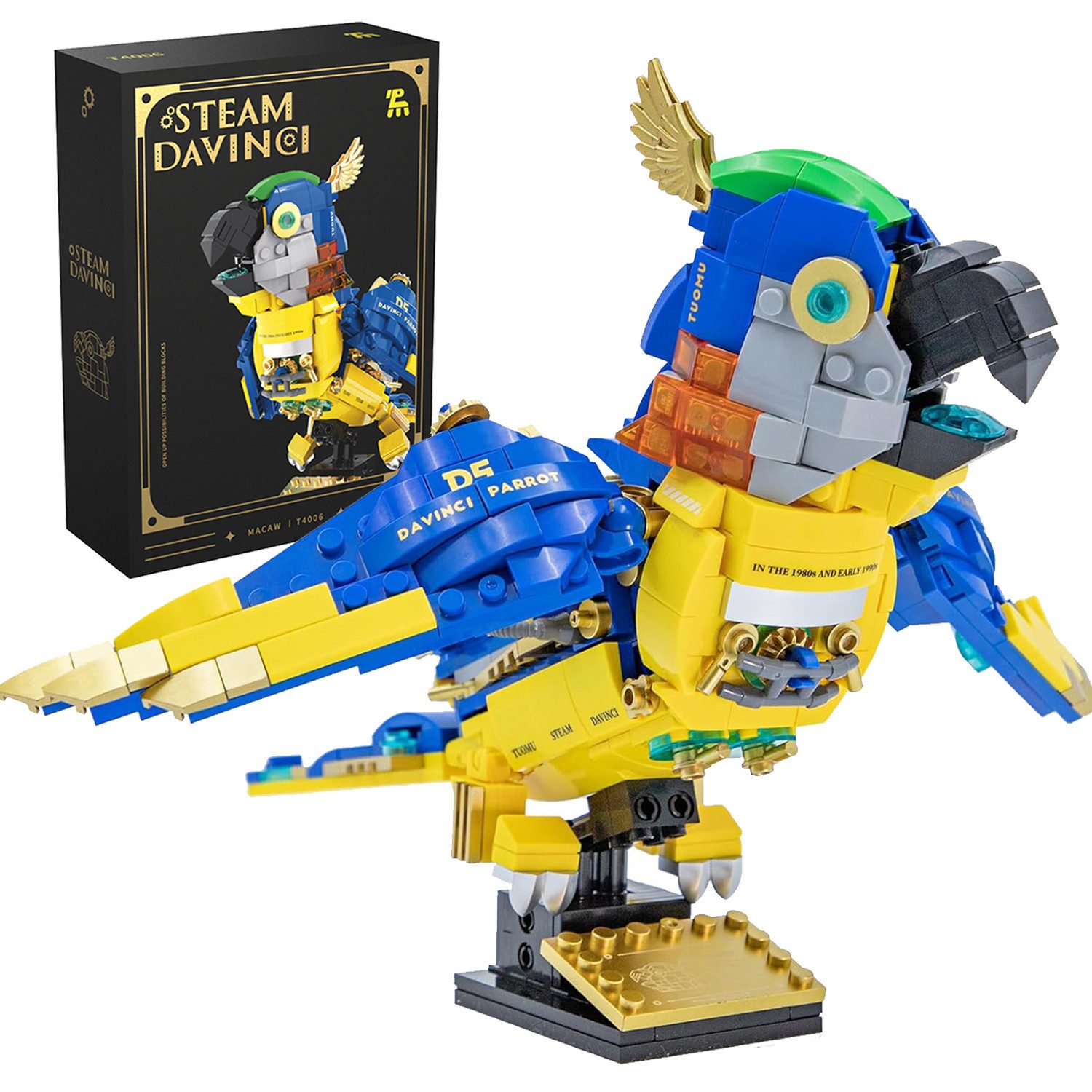 Esun Papagei Bauspielzeug, Tiere Figuren Spielzeug, Vogel Bausteine 490 St. günstig online kaufen