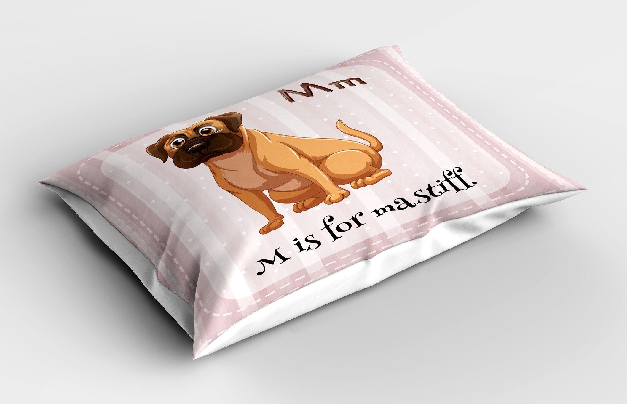 Kissenbezüge Dekorativer Standard King Mastiff English Hundeliebhaber Gedruckter (1 Kissenbezug, Cartoon Stück), Abakuhaus Size