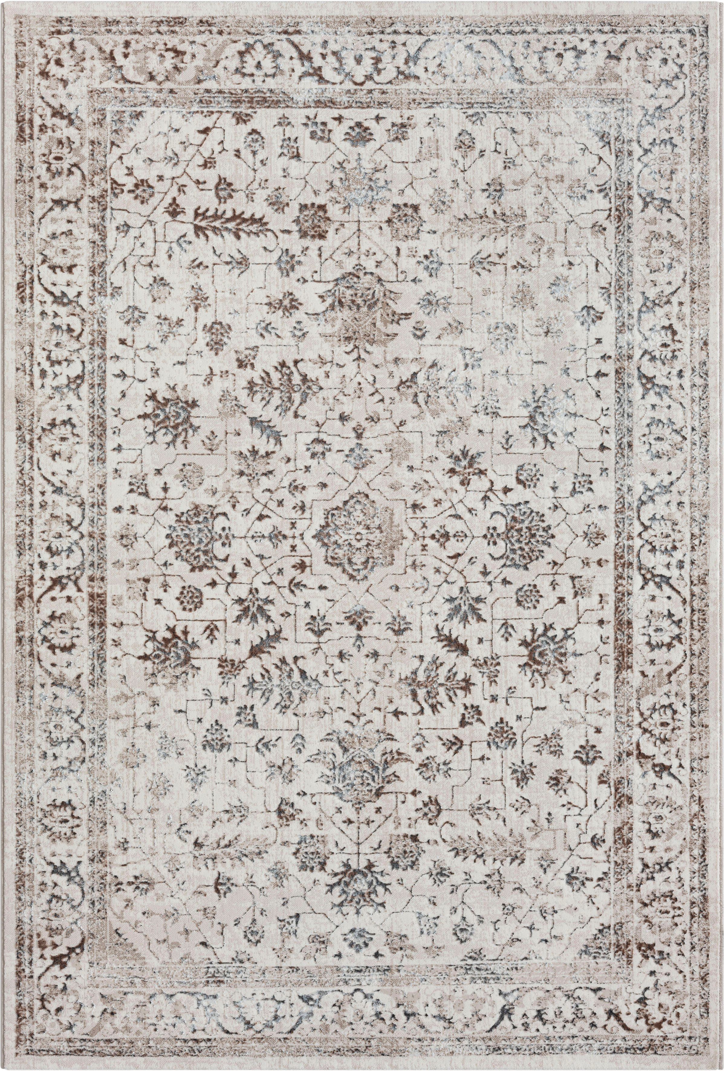 merinos Teppich Creation 50112, rechteckig, Höhe: 10 mm, elegant, glänzend, Kurzflor, pflegeleicht, Wohnzimmer