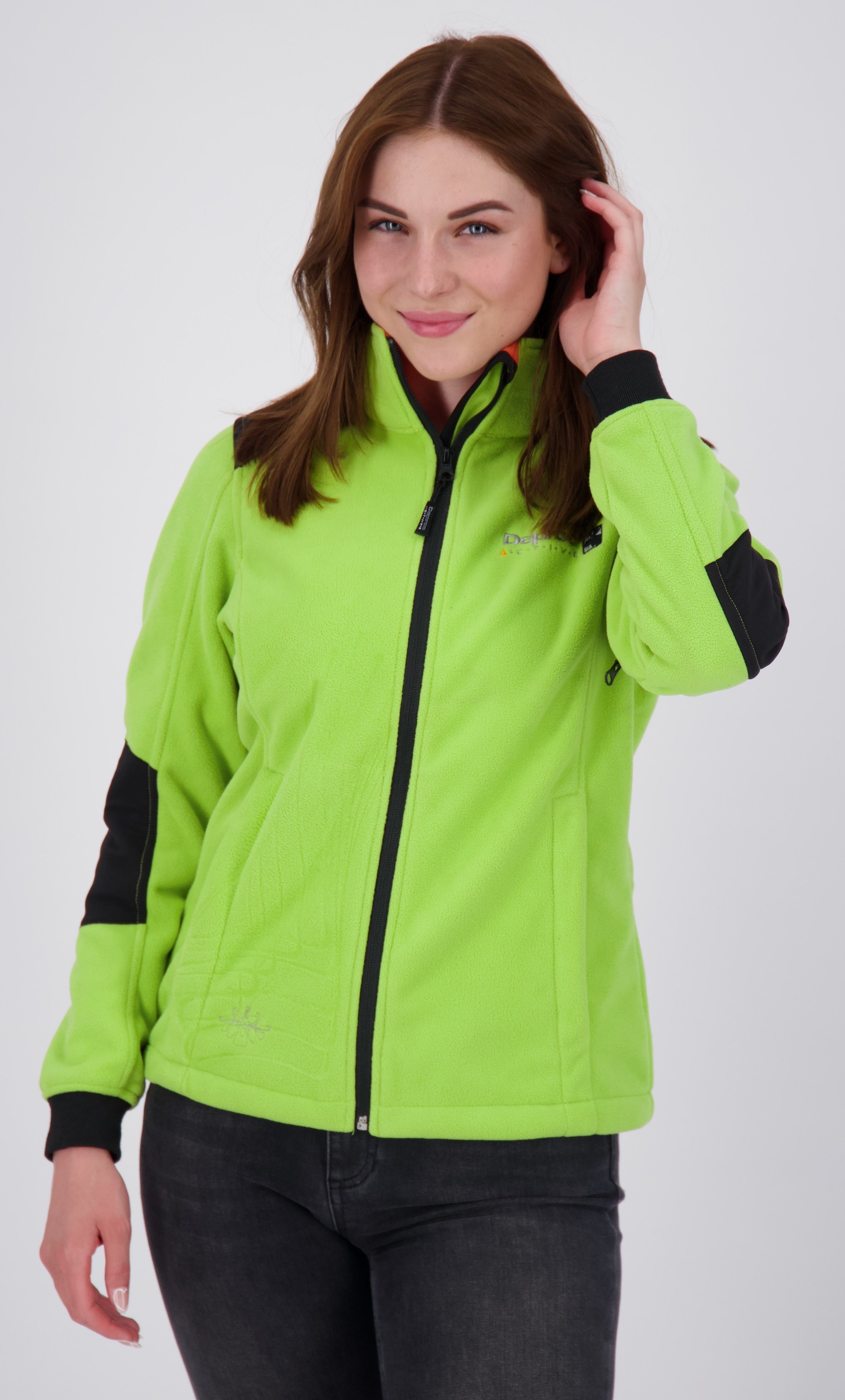 DEPROC Active Fleecejacke Windstopper CANADA NEW CS WOMEN auch in Großen Größen erhältlich, mit atmungsaktiver Membran lime