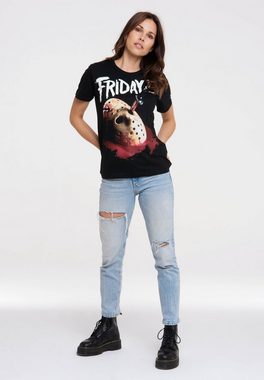 LOGOSHIRT T-Shirt Friday the 13th mit lizenziertem Print