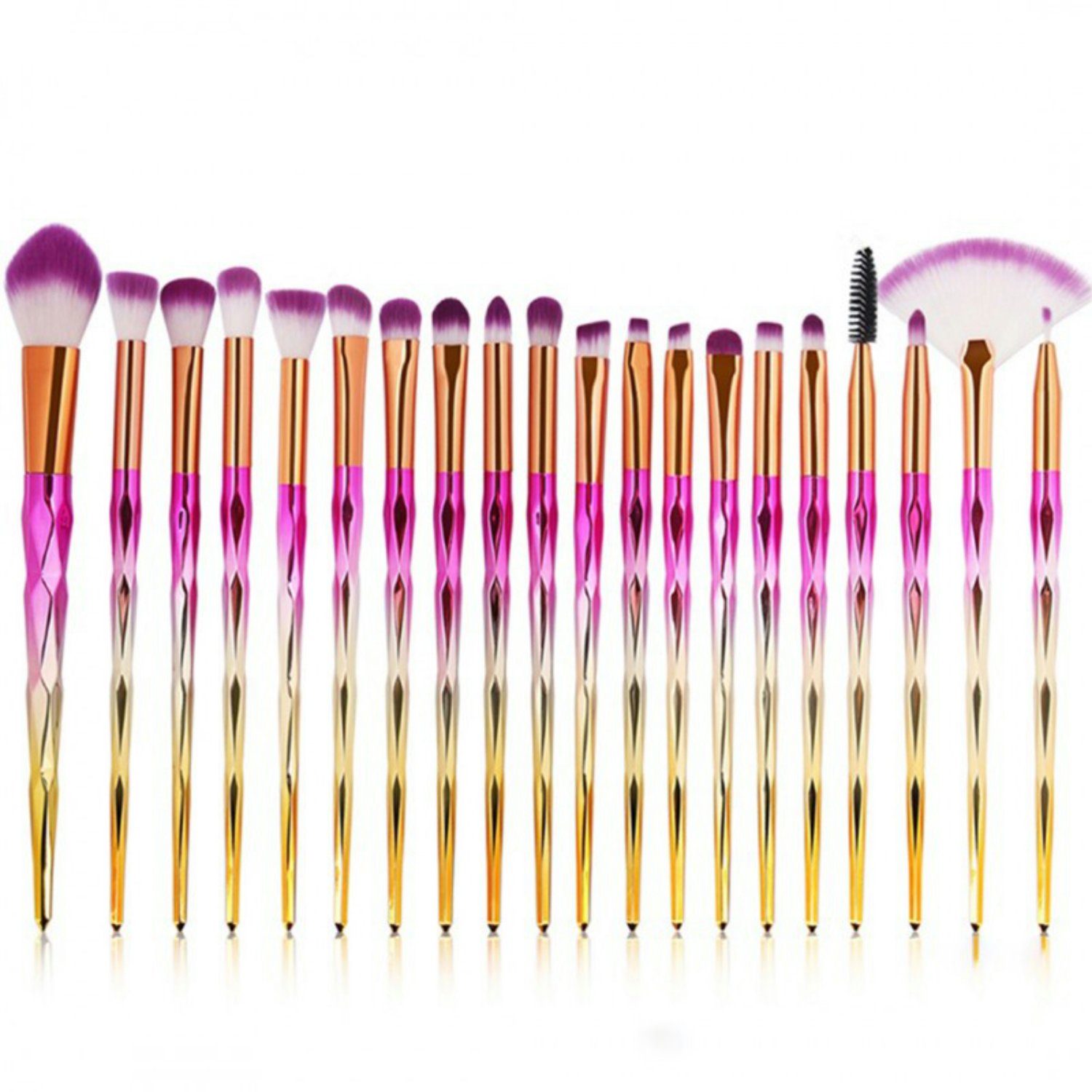 WS-Trend Kosmetikpinsel-Set 20-teiliges Kosmetik Augen Make-Up-Pinsel, 20 tlg., Schminckpinsel Pink | Make-Up-Pinsel