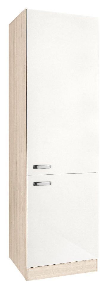 OPTIFIT Hochschrank Faro, mit Metallgriffen, Breite 60 cm weiß Glanz