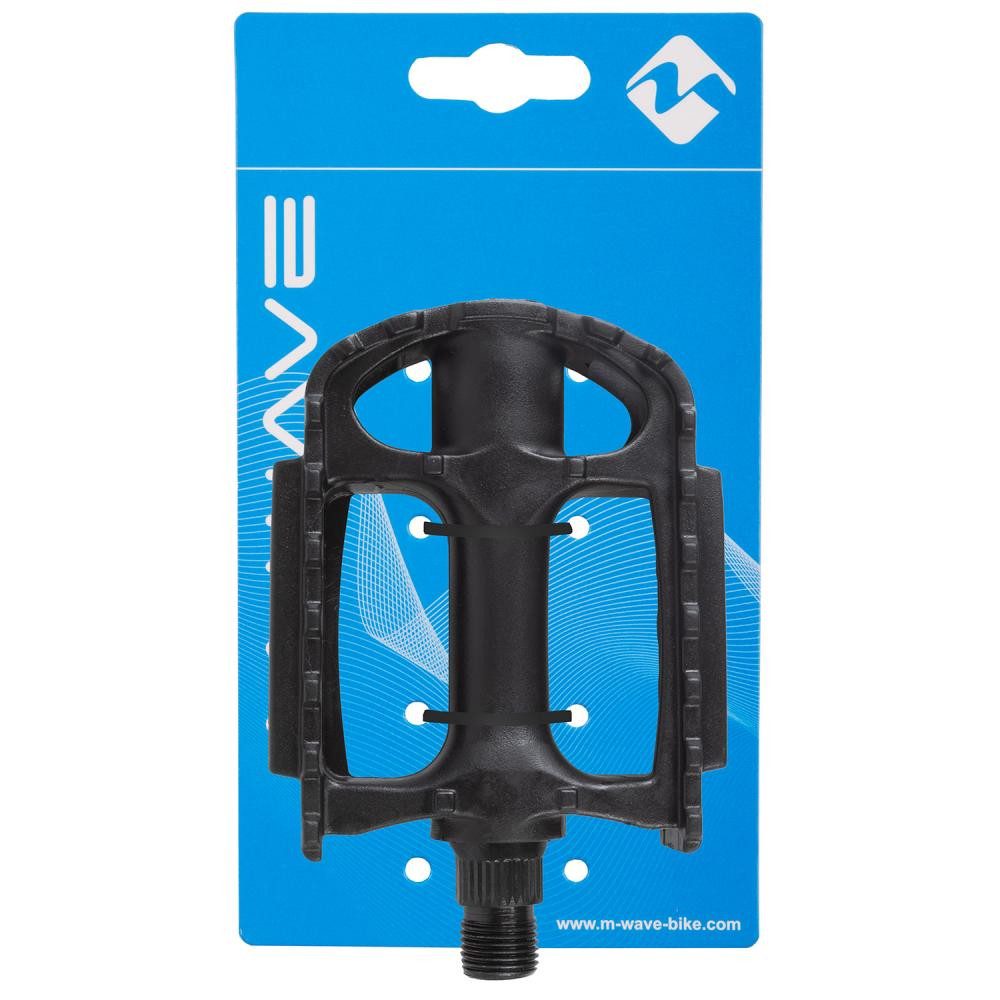 M-Wave Plattformpedale M-WAVE Steady-K3 Pedal 1 Paar schwarz - Thermokunststoffkörper mit sta