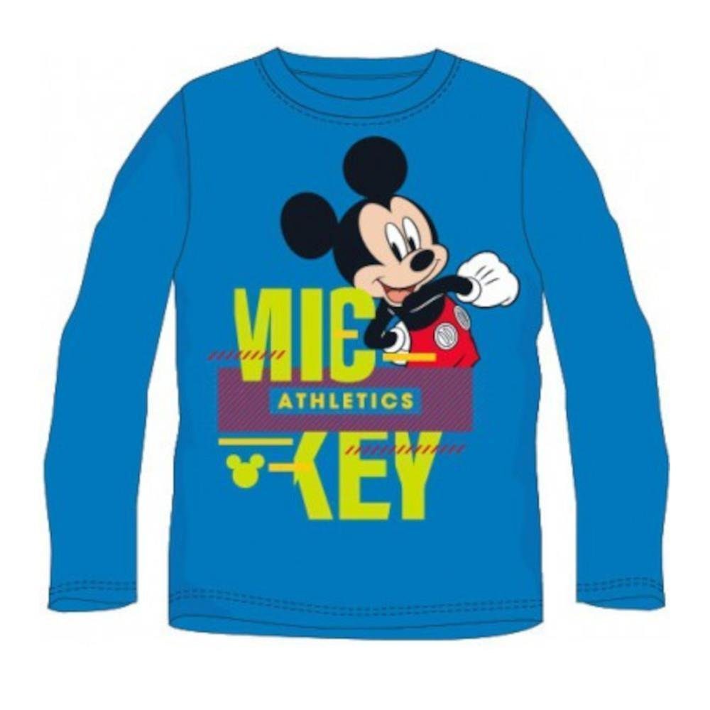 Disney T-Shirt Stilvolles Langarm-T-Shirt mit Mickey Mouse "Athletics" Motiv für