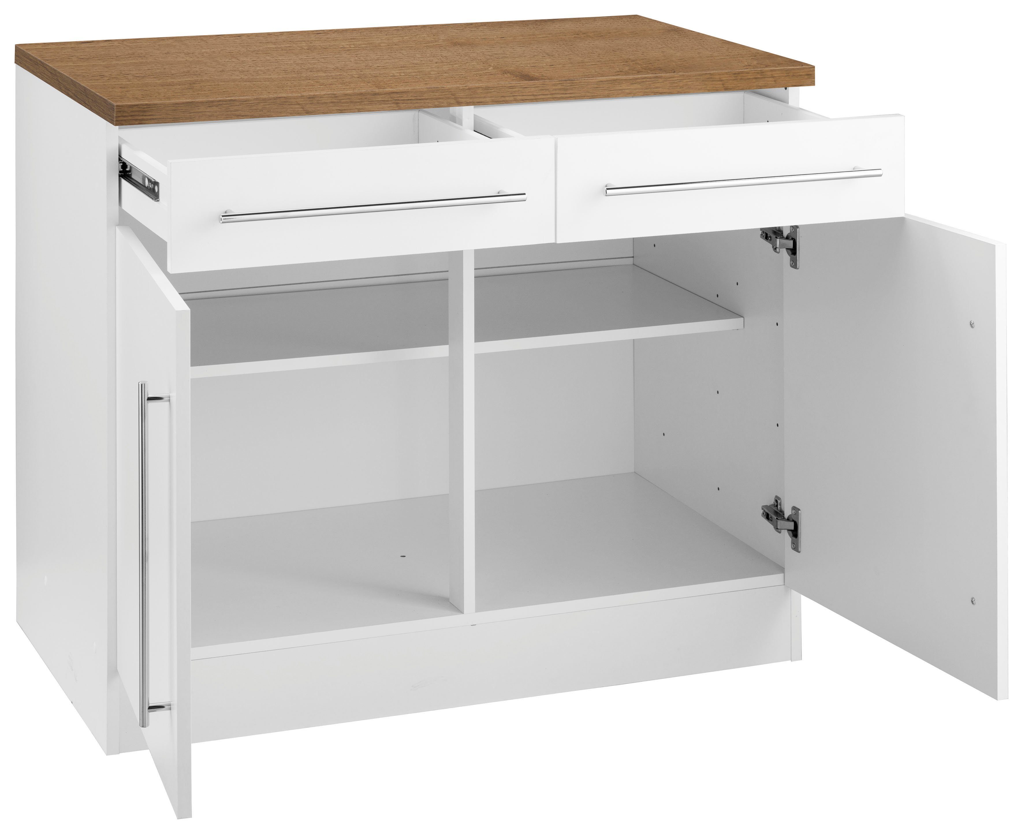 KOCHSTATION Unterschrank KS-Samos 100 cm breit