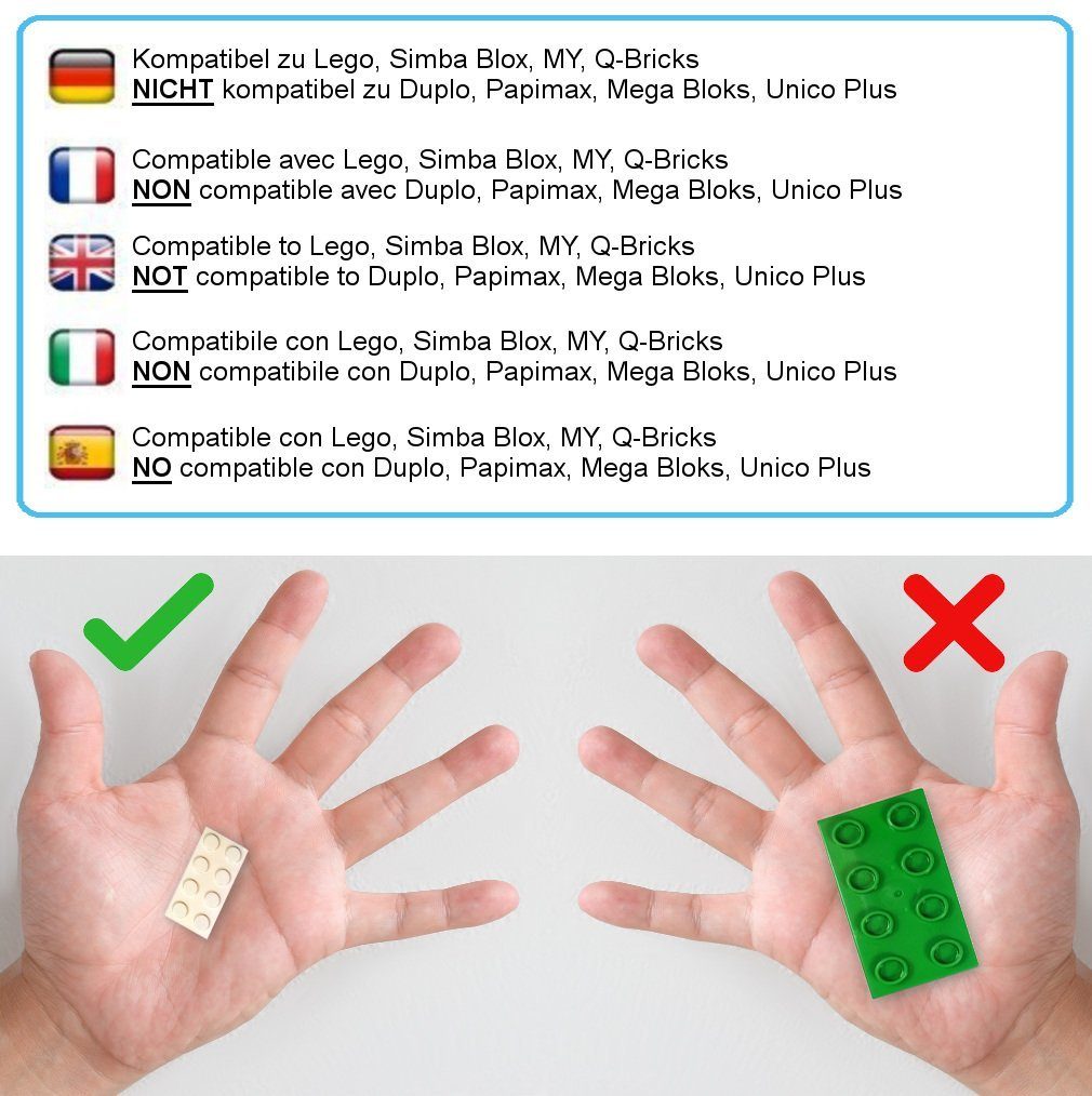 Katara 120 Steckbausteine 4x2 Noppen, Spielzeug günstig online kaufen