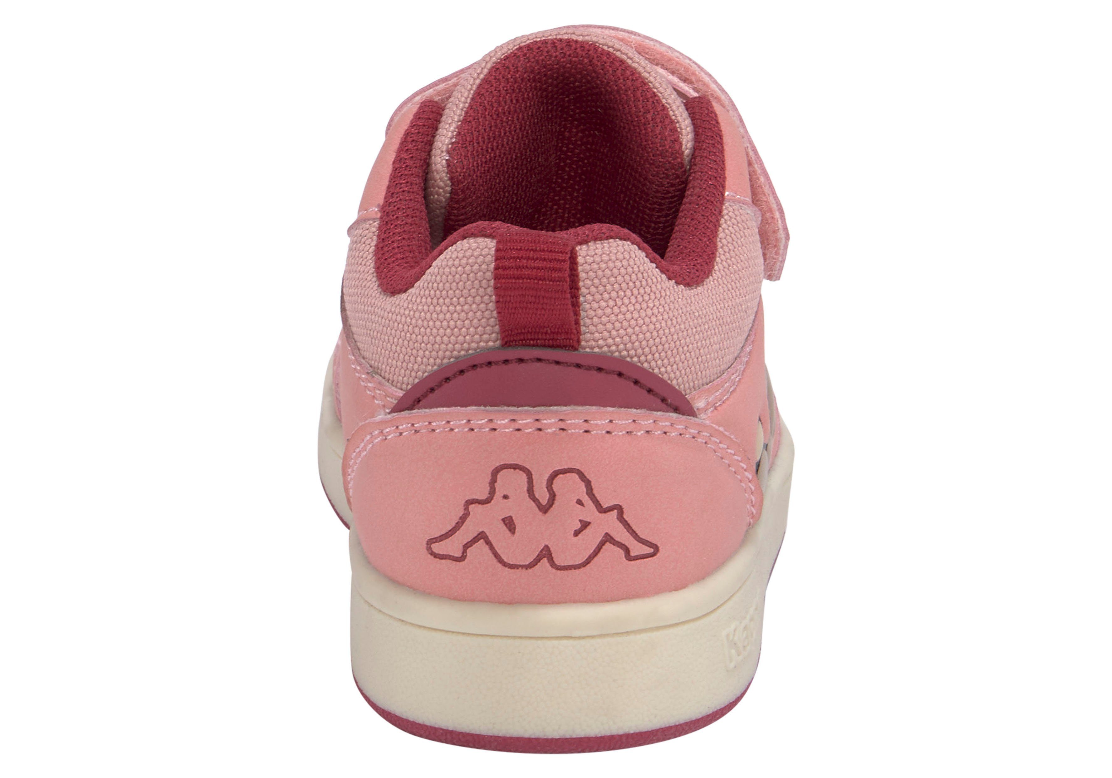 Sneaker Klettverschluss Kappa praktischem mit rosa