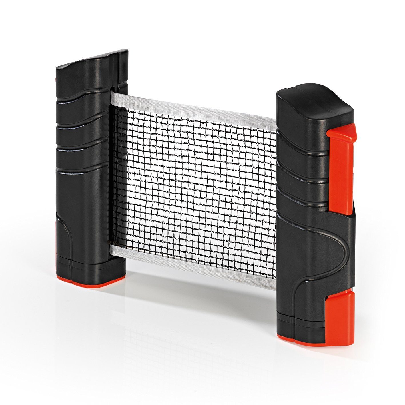 Mitnehmen Tischtennis-Set schwarz/rot zum Tischtennis-Set Mini-Tischtennisplatte MAXXMEE (7-tlg),