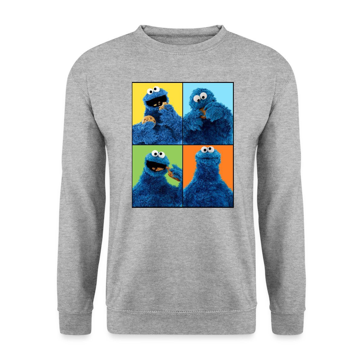 Spreadshirt Sweatshirt Sesamstraße Krümelmonster Posen Unisex günstig online kaufen