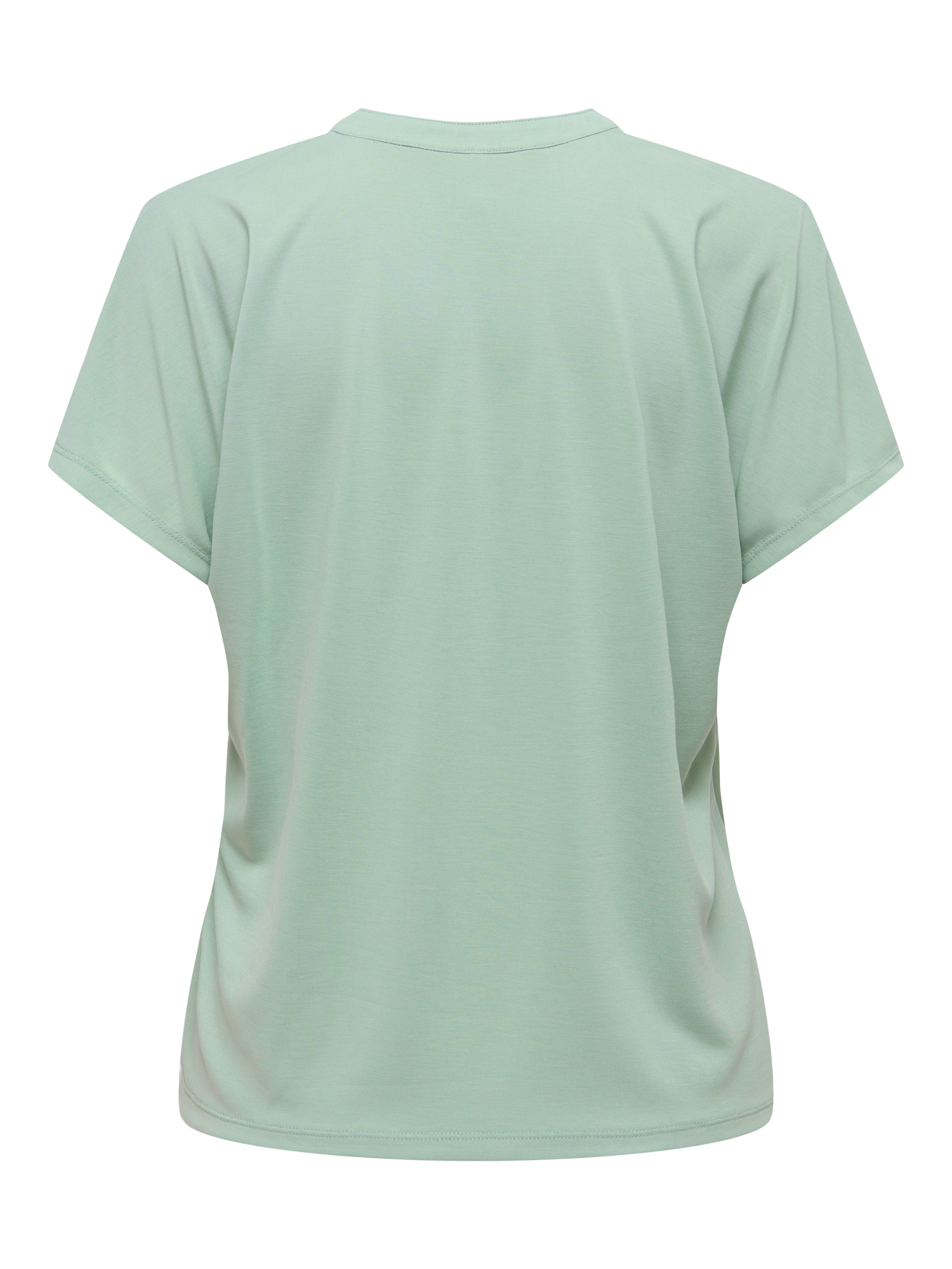 ONLY Kurzarmshirt ONLFREE LIFE S/S SPLIT TOP JRS Materialmix, regular fit – Bild 3 von 4