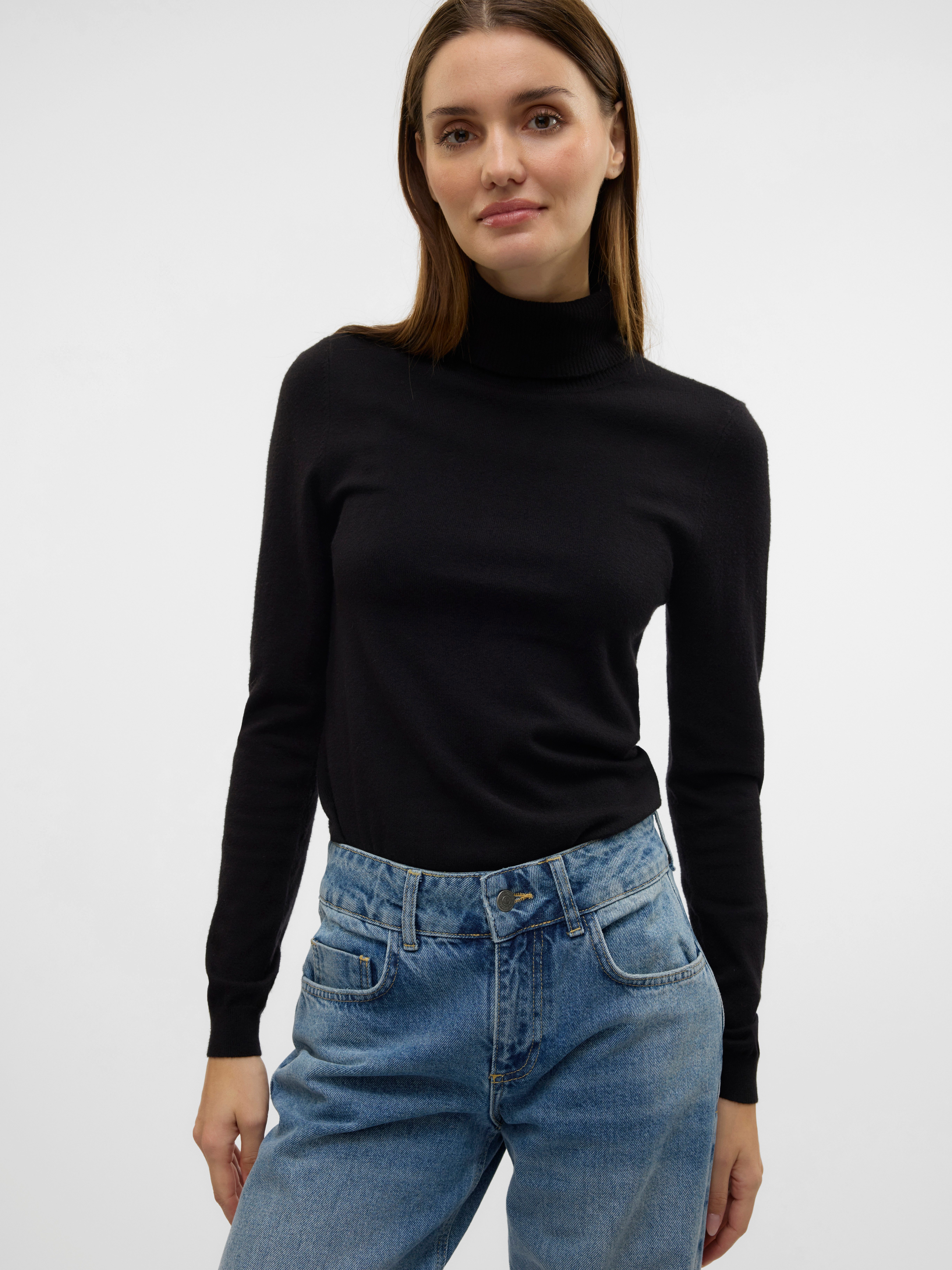 Vero Moda Rollkragenpullover VMHAPPINESS LS ROLLNK günstig online kaufen