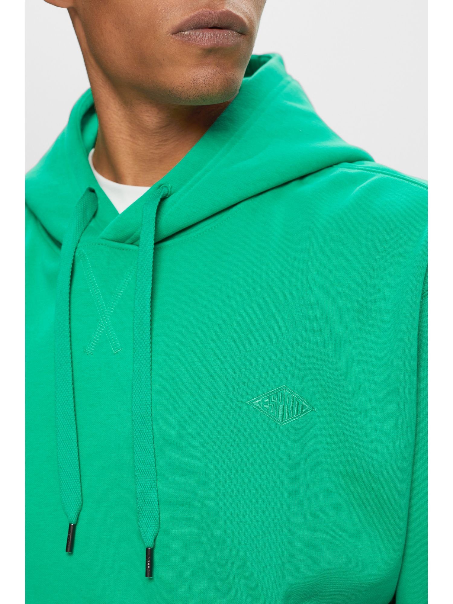 Esprit Sweatshirt Sweat-Hoodie mit GREEN (1-tlg) Logostickerei