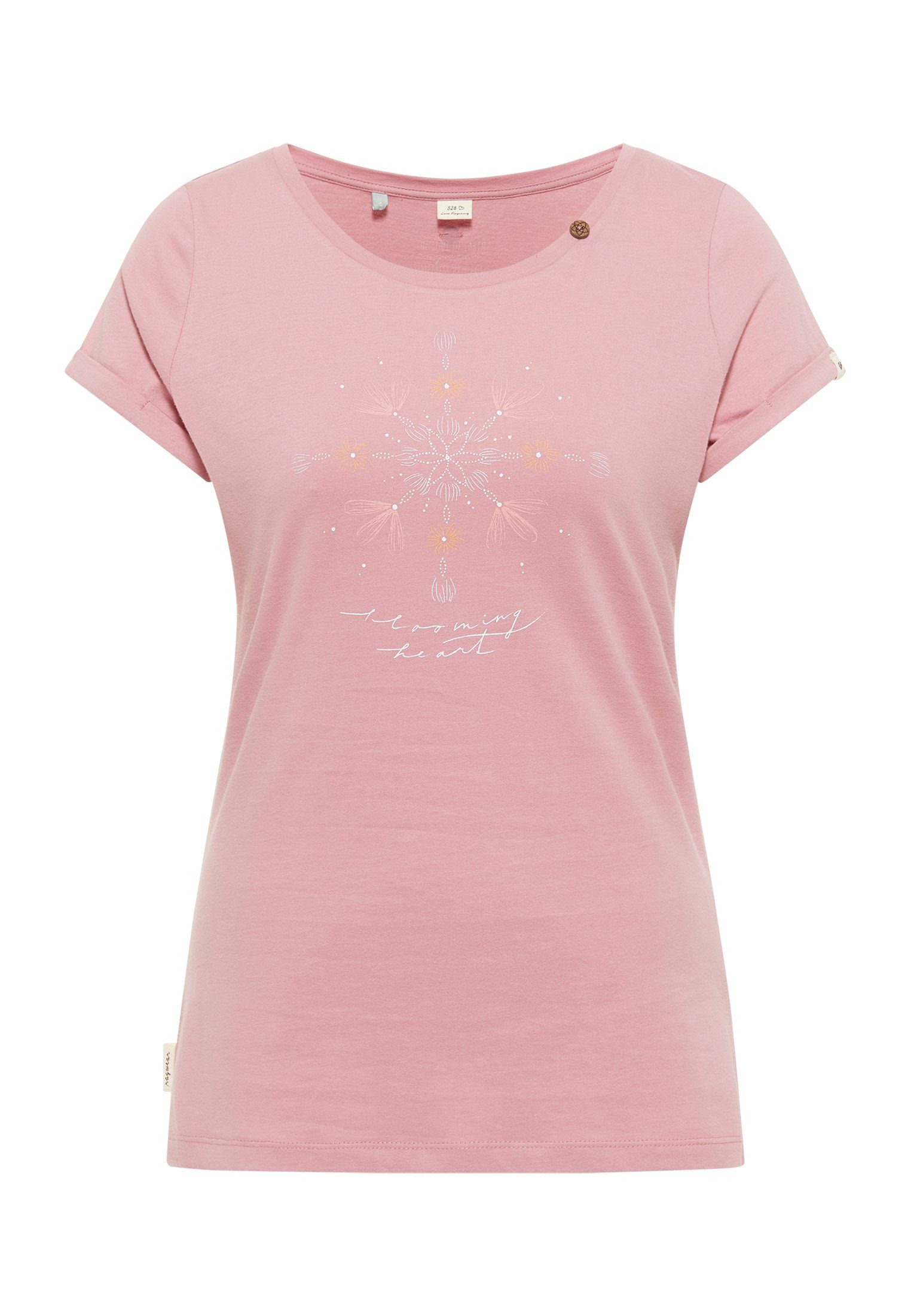 Mode Ragwear FLORAH PRINT Nachhaltige ROSE Vegane ORGANIC & T-Shirt ANTIQUE