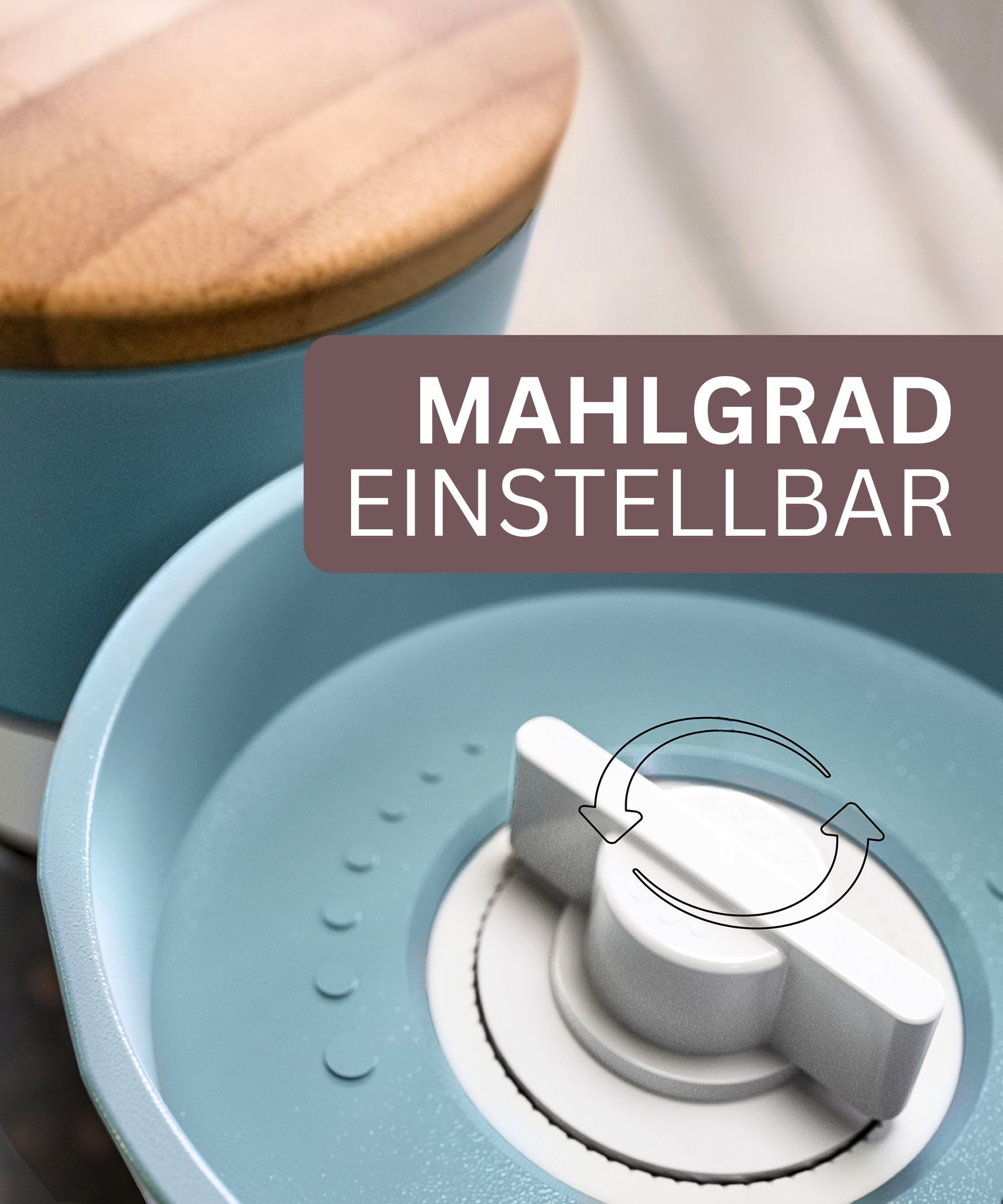 Hannah's Homebrand Salz-/Pfeffermühle mit individueller Einstellung grob bis fein Manuell, (2 Stück), Robuste Salzmühle und Pfeffermühle 14 cm – Bild 5 von 5