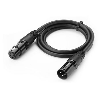 Bolwins N31C XLR Audio Kabel Verlängerung Mikrofonkabel XLR auf XLR Buchse 10m Audio-Kabel, (1000 cm)