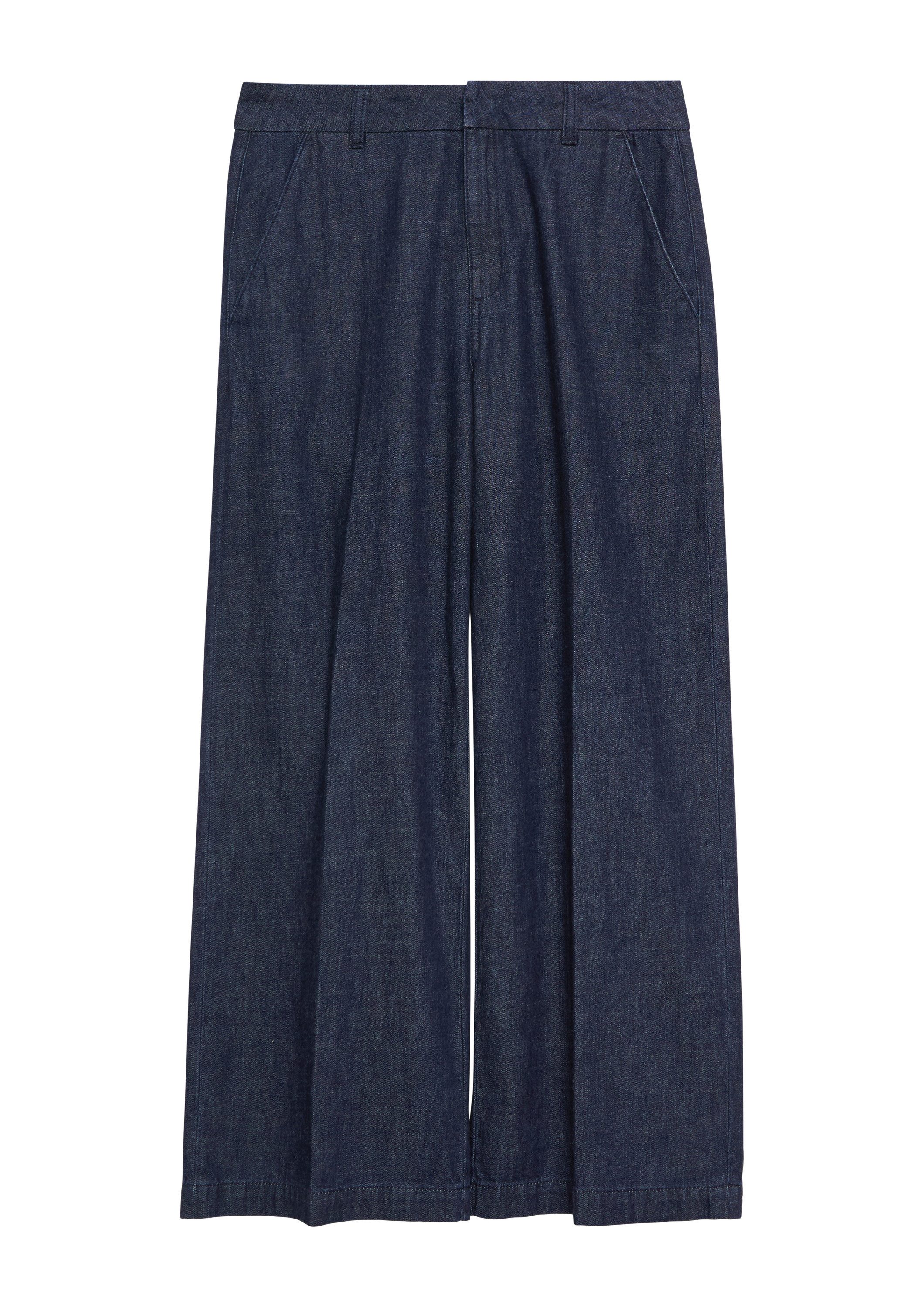 comma Weite Jeans Jeans-Hose Leichte Wide-Leg-Jeans in Ankle-Länge