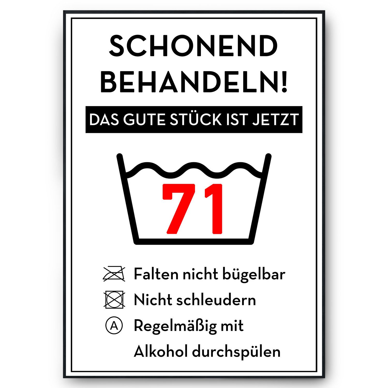 Tigerlino Poster Geburtstag Geschenk Urkunde Lustig günstig online kaufen